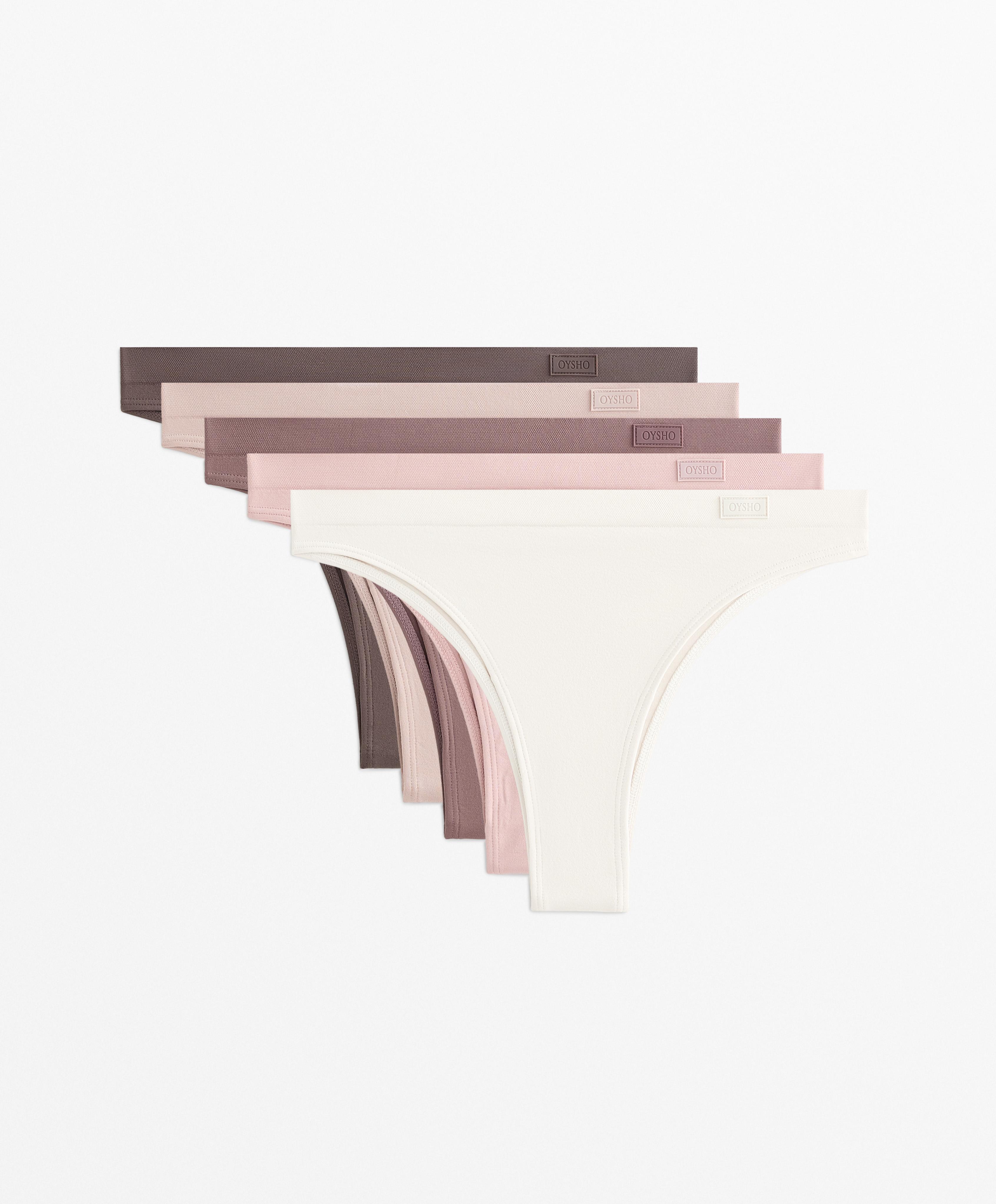 5 bragas brasileñas seamless soft touch