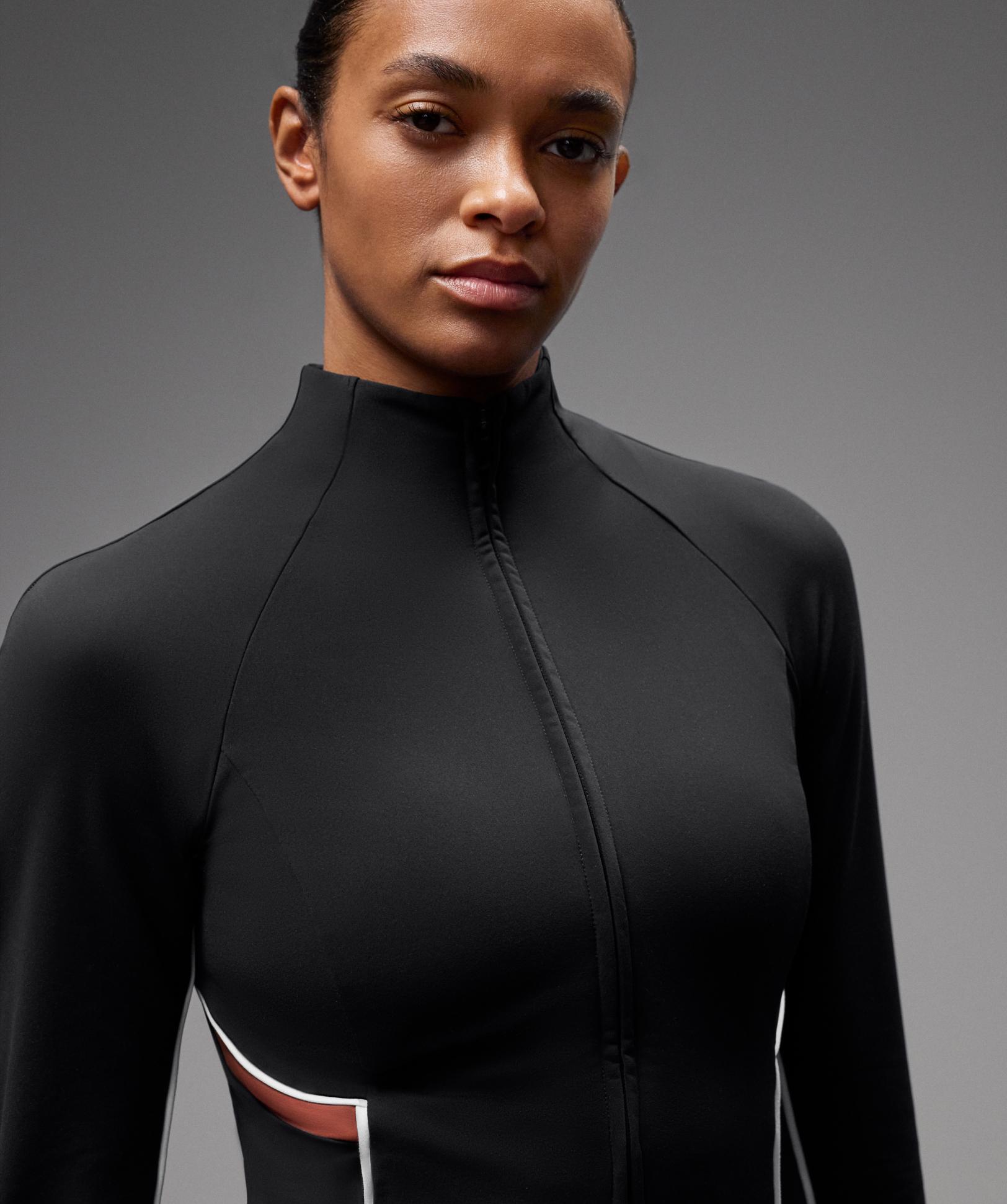 Light warm piping technical jacket