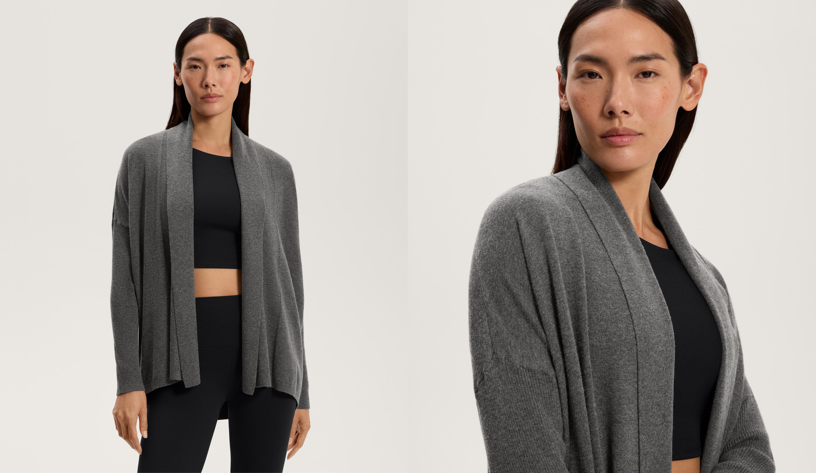 Кардиган трикотажний з деталями в рубчик - Розпродаж