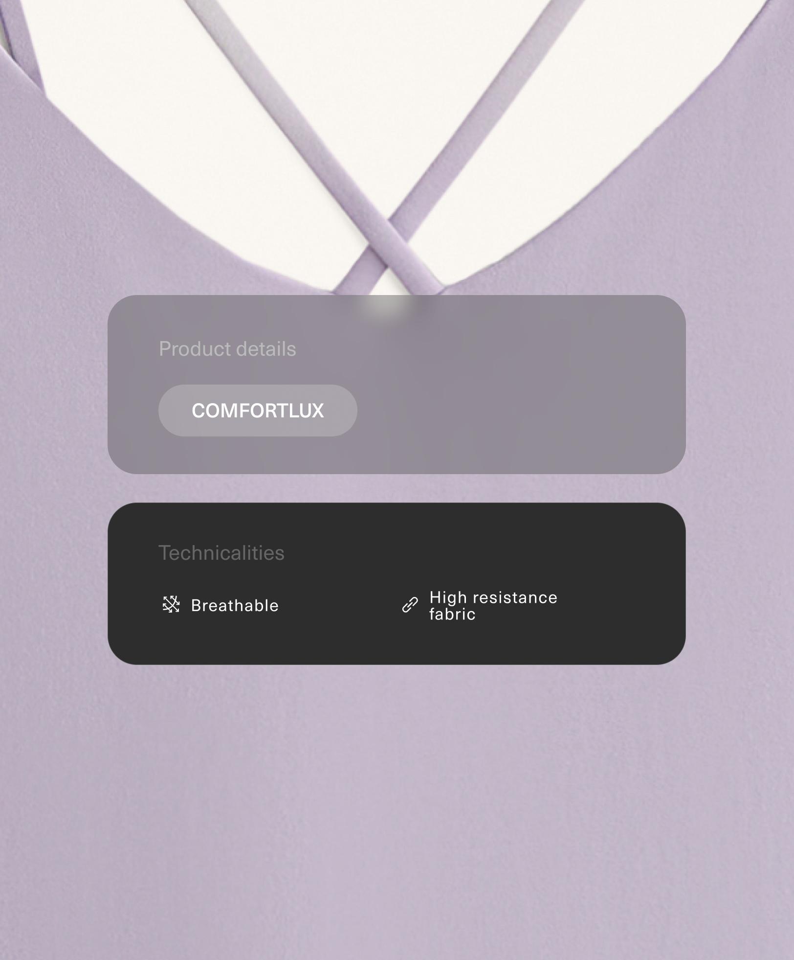 Combi-short Comfortlux double bretelle