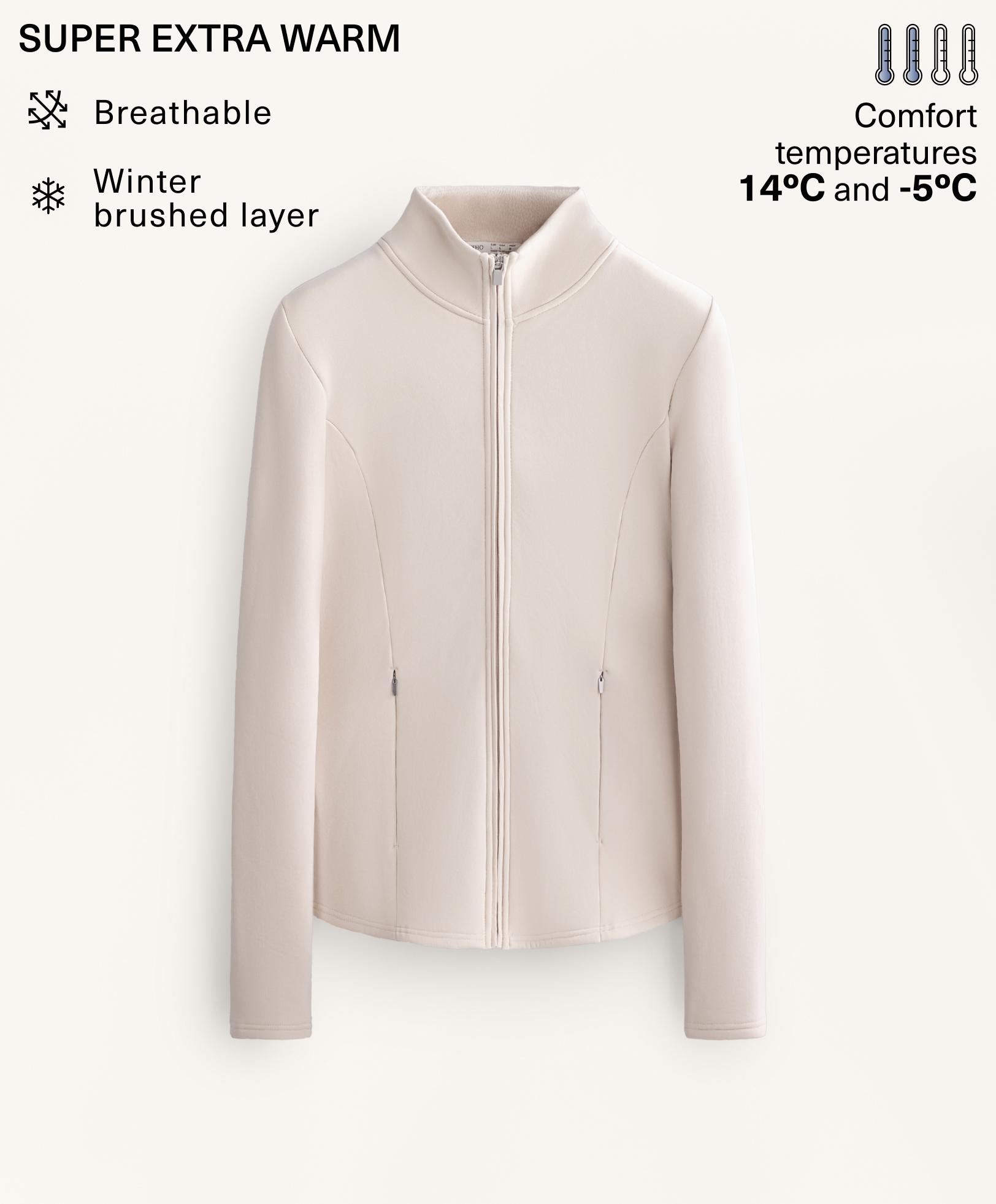 Technische lange Seamless-Jacke super extra Warm Technische lange Seamless-Jacke super extra Warm