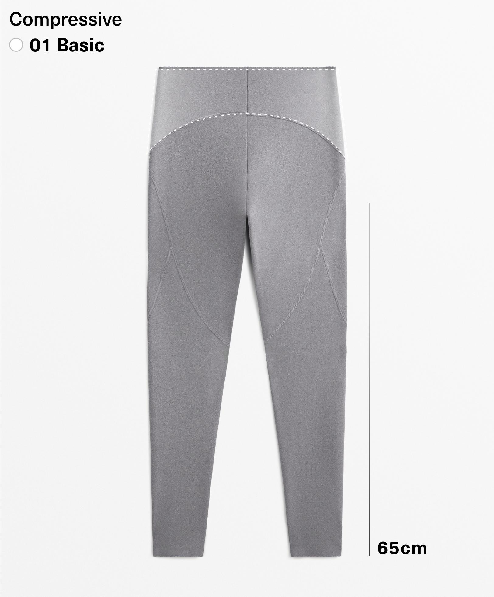 Basic compressive ankle-length leggings