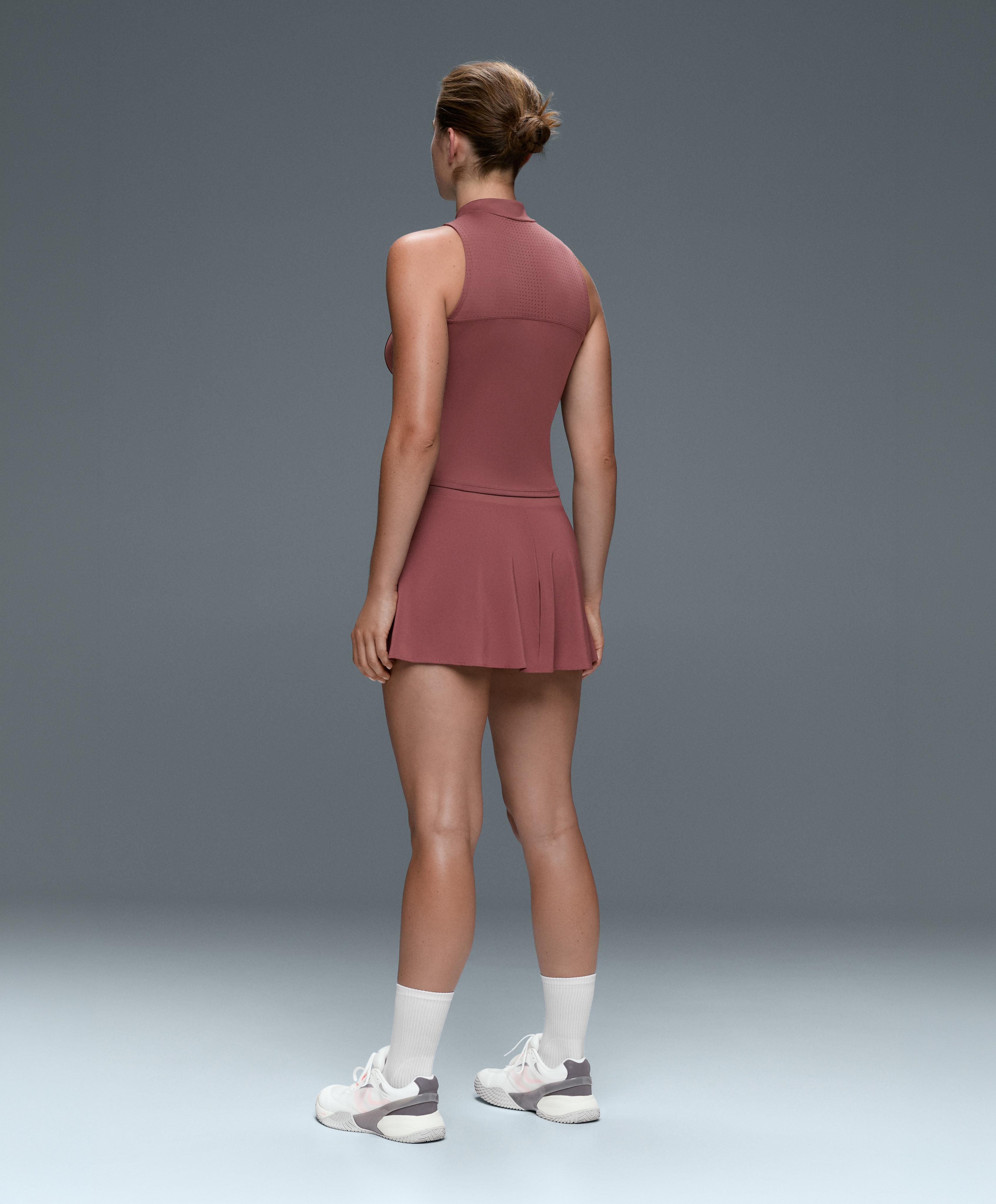 High-rise Compressive Skirt — FADED BURGUNDY