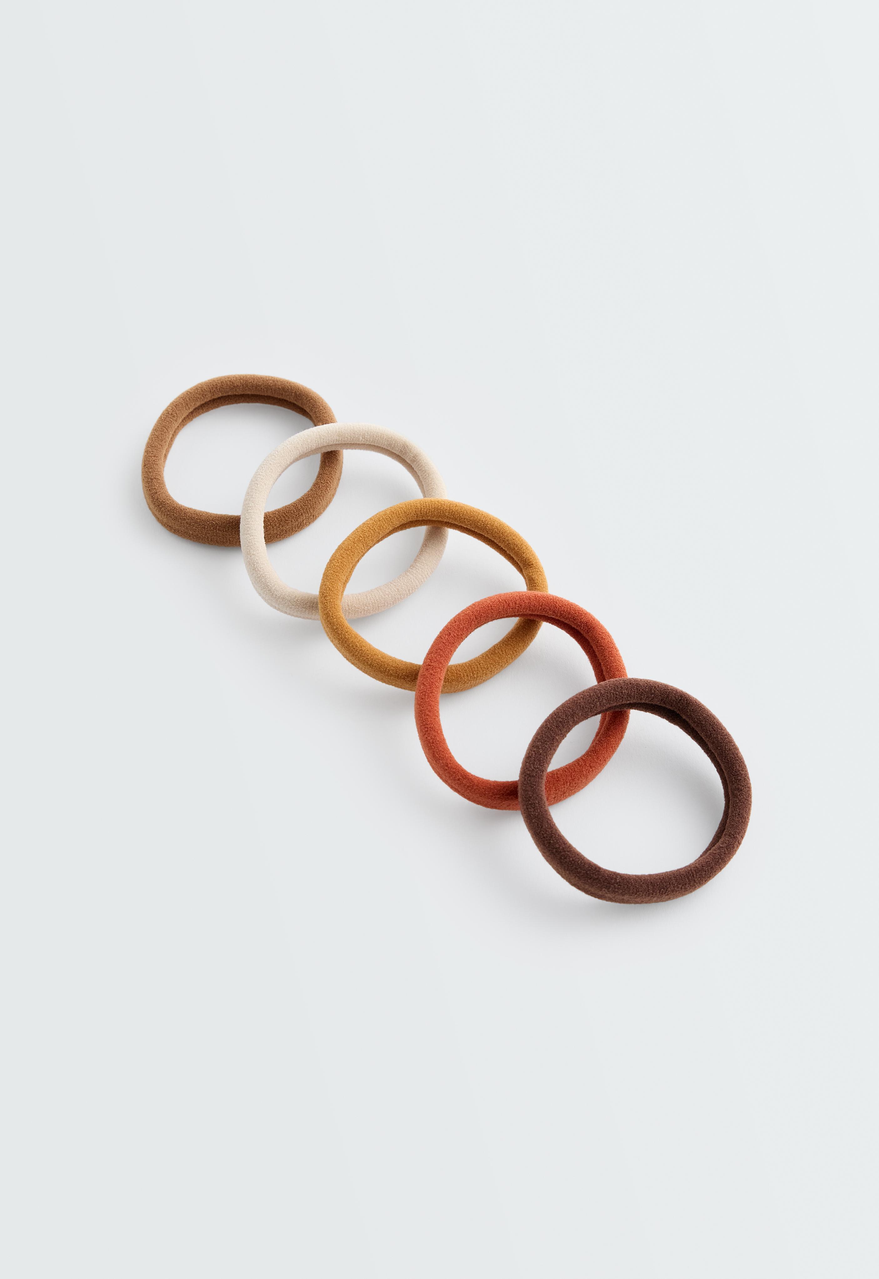5 smooth hair ties