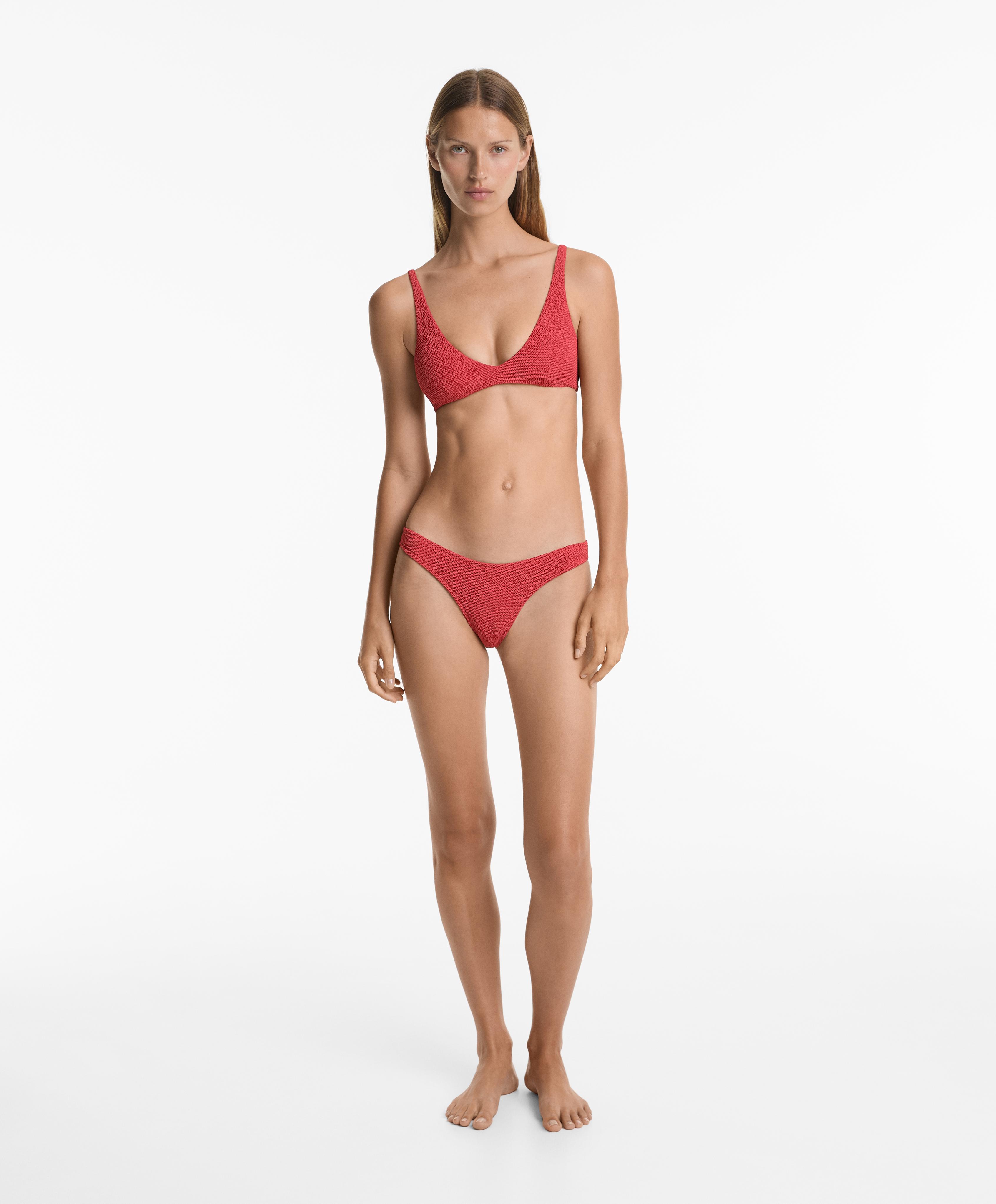 Crinkle U-cut Brazilian bikini bottoms - Sale Crinkle U-cut Brazilian bikini bottoms - Sale