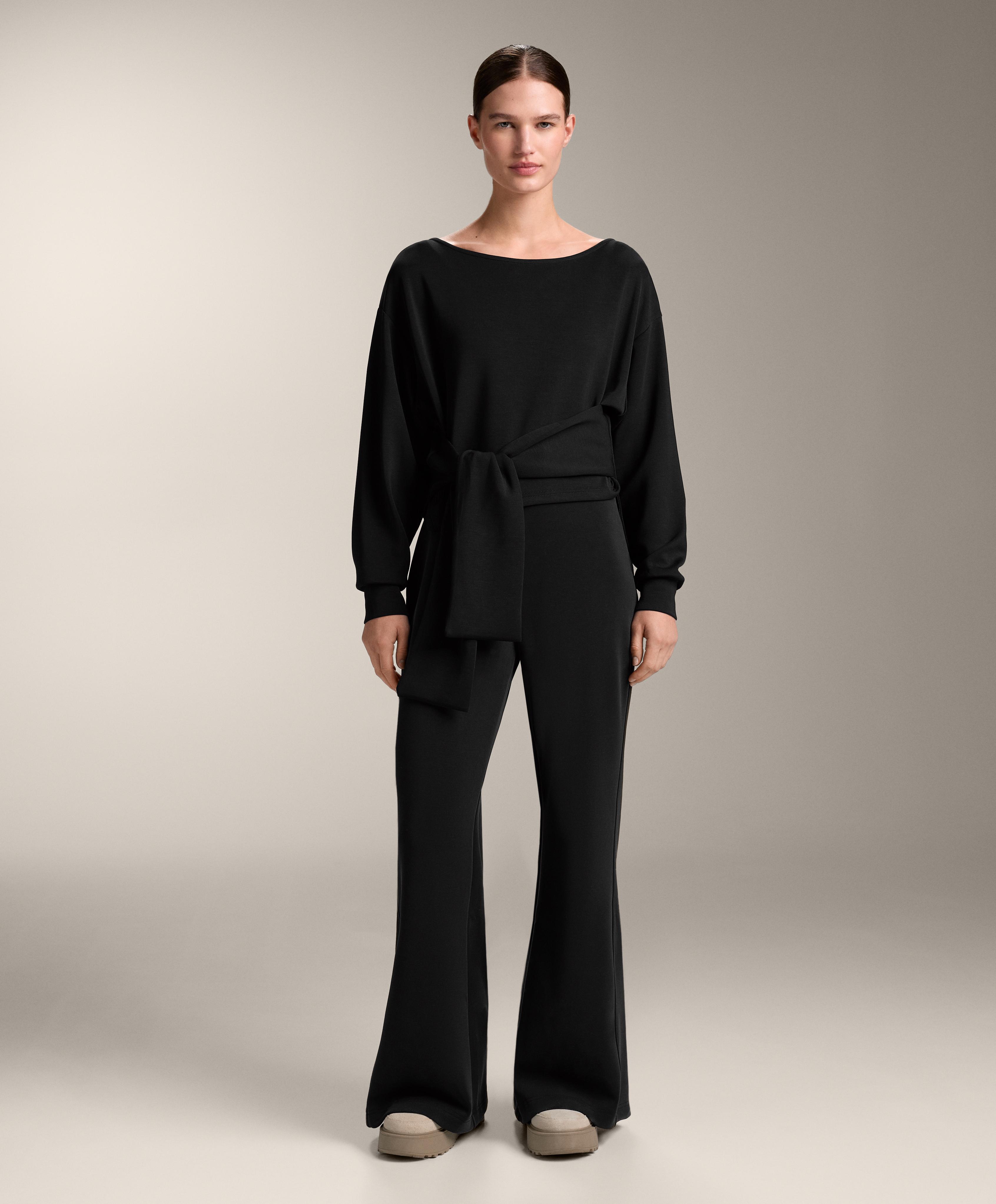 Soft-touch knotted sweatshirt with modal Soft-touch knotted sweatshirt with modal