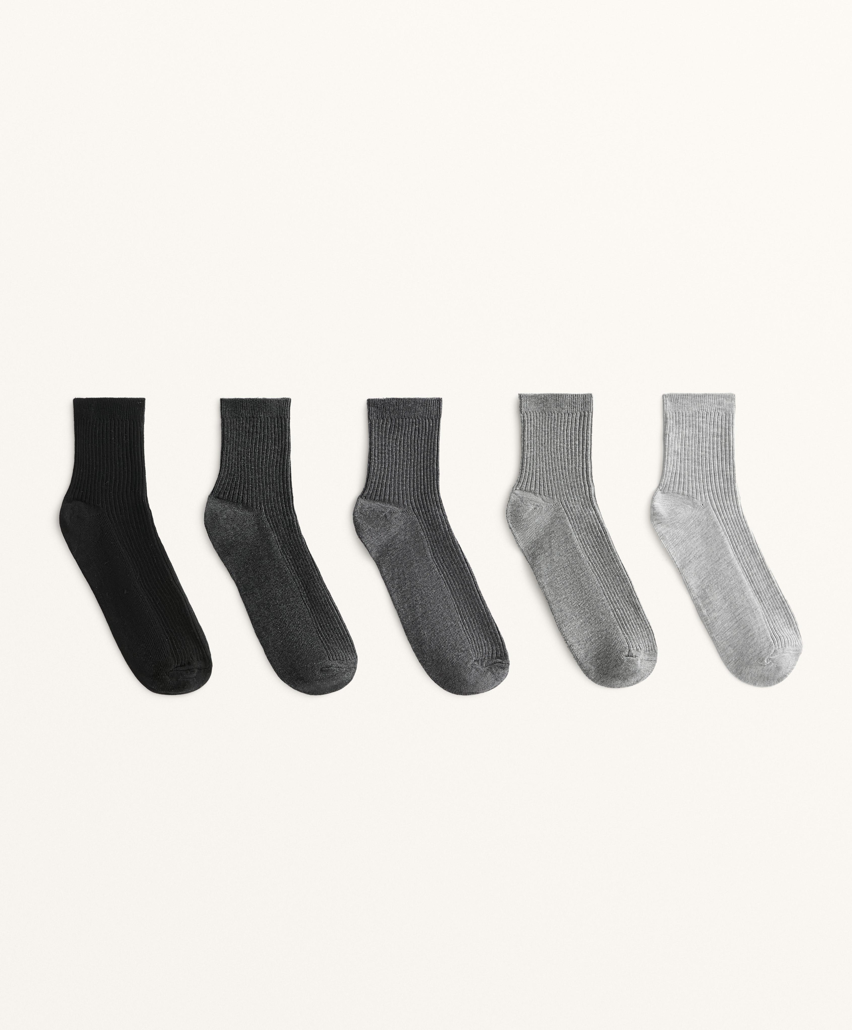 5 Paar Quarter-Socken aus Baumwolle 5 Paar Quarter-Socken aus Baumwolle
