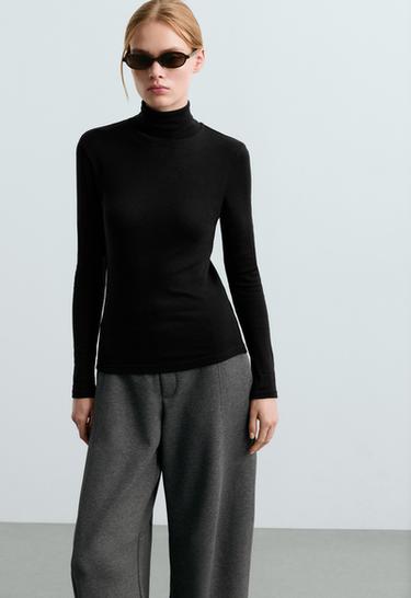 T-shirt base layer rib — BLACK 3