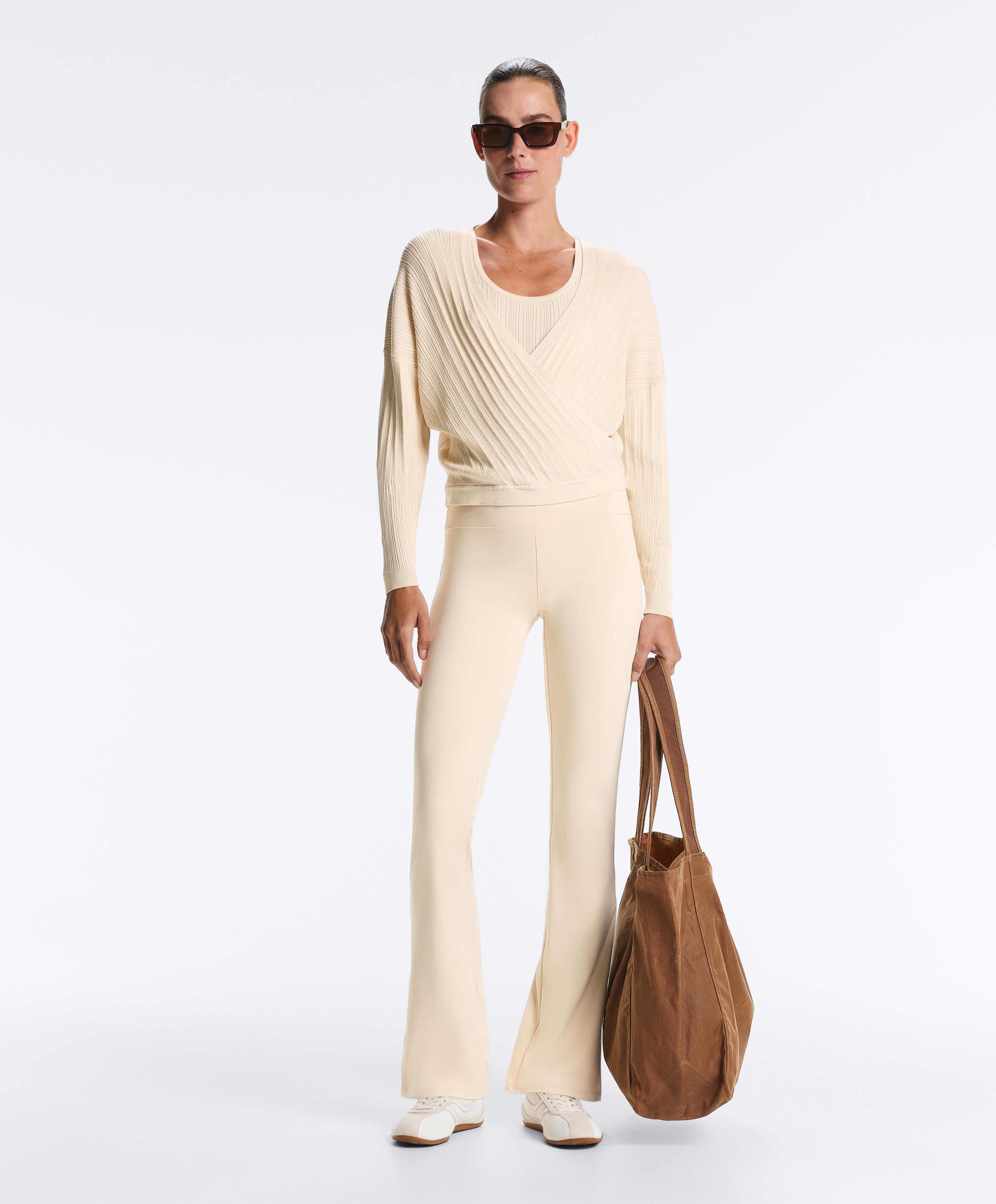 Rib knit top — PLASTER
