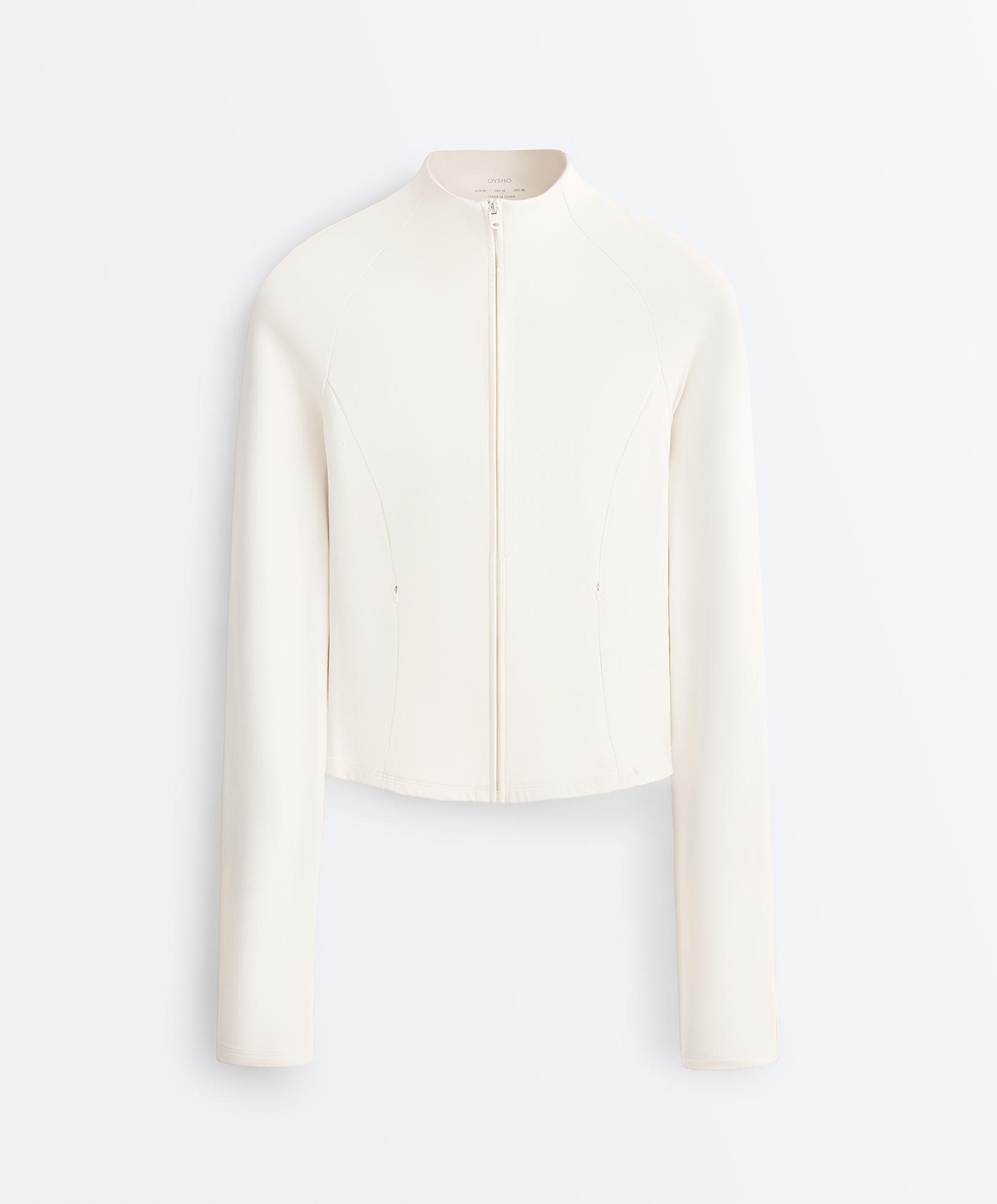 Light warm technical jacket — PALE ECRU