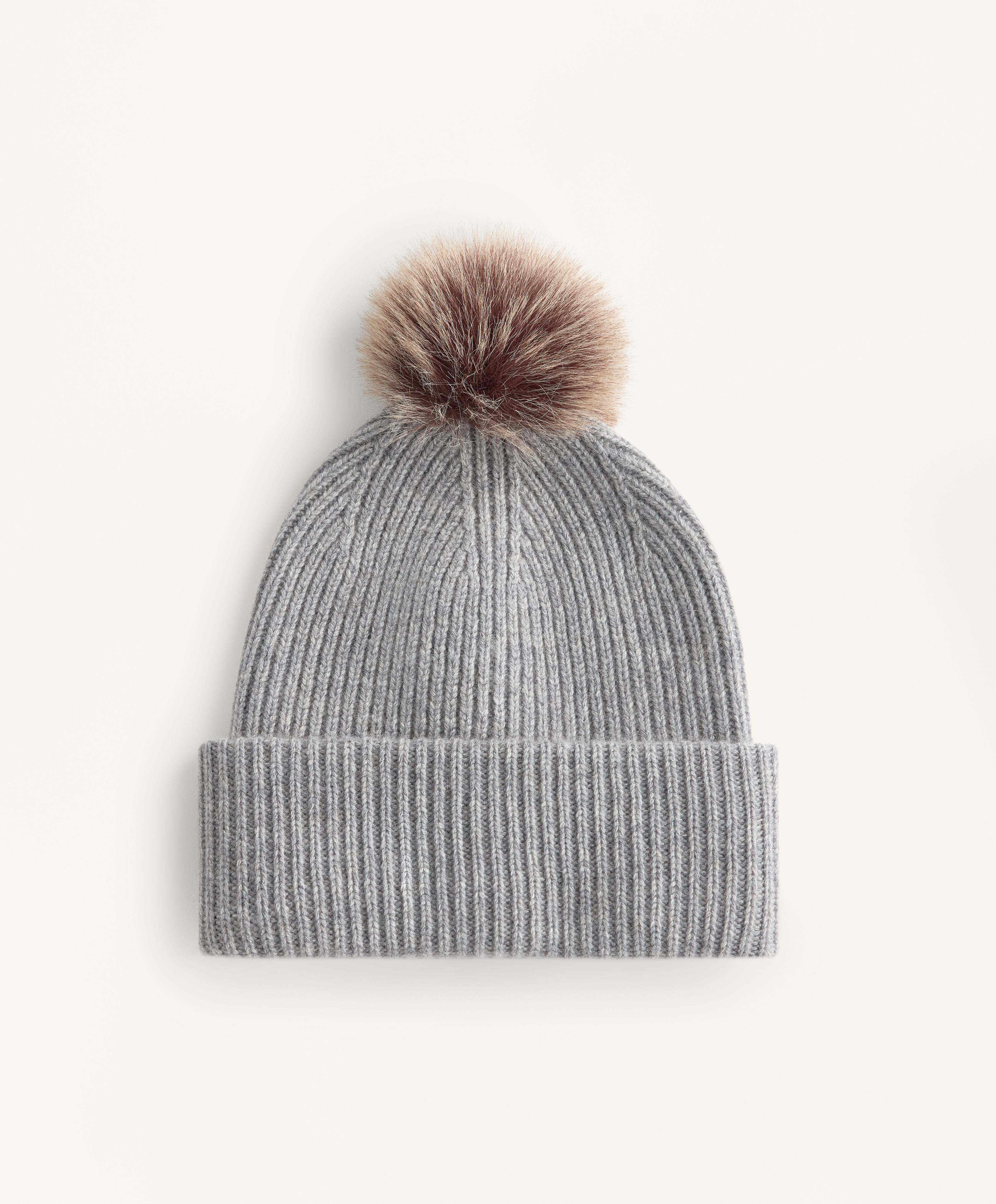 Gorro punto pompón mezcla lana - Rebajas