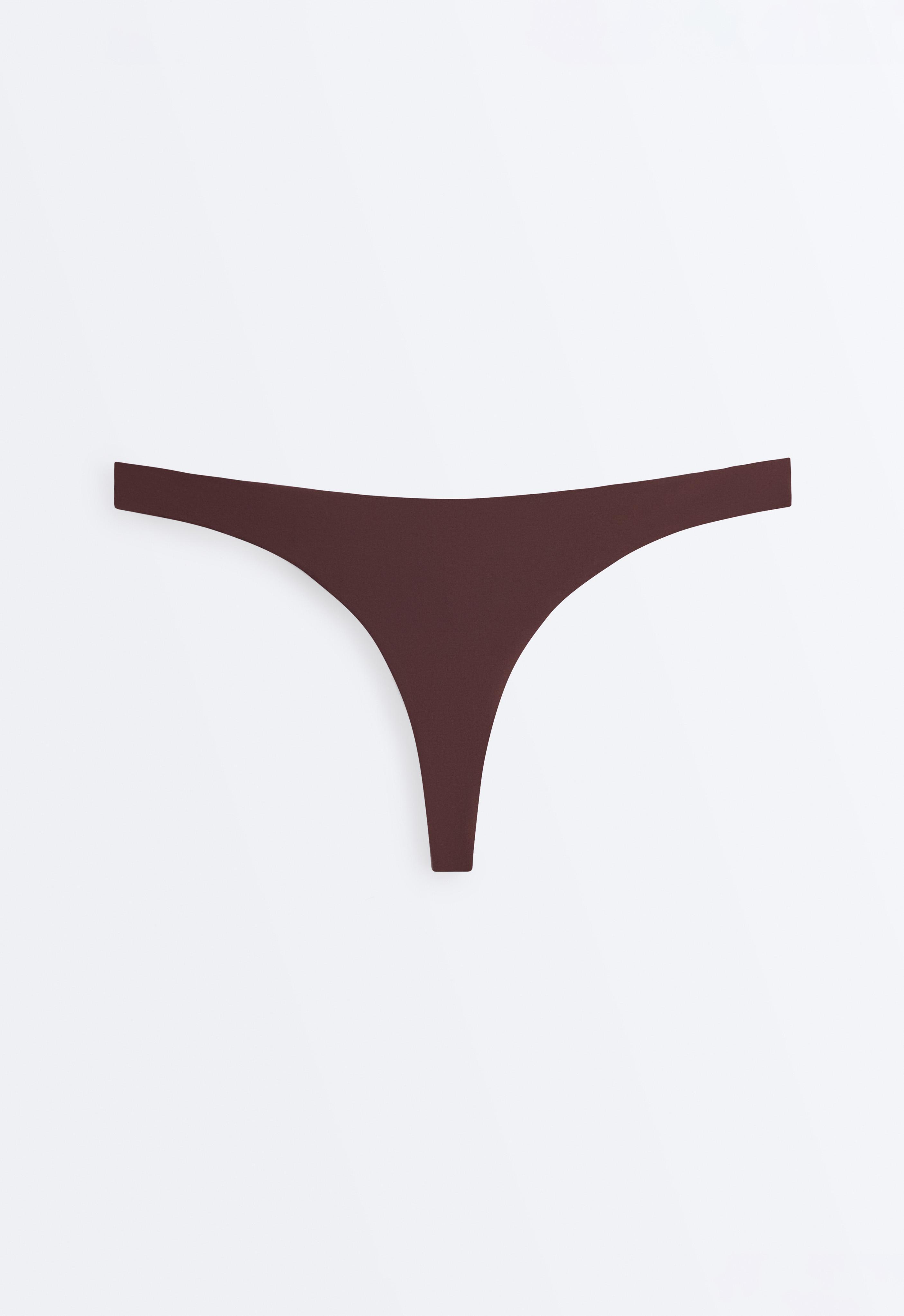 Thong bikini bottoms — CHOCOLATE