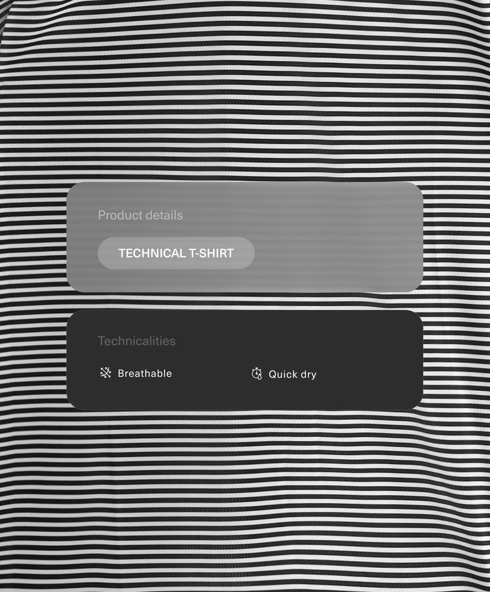 Лонгслив в полоску из высокотехнологичной ткани Лонгслив в полоску из высокотехнологичной ткани