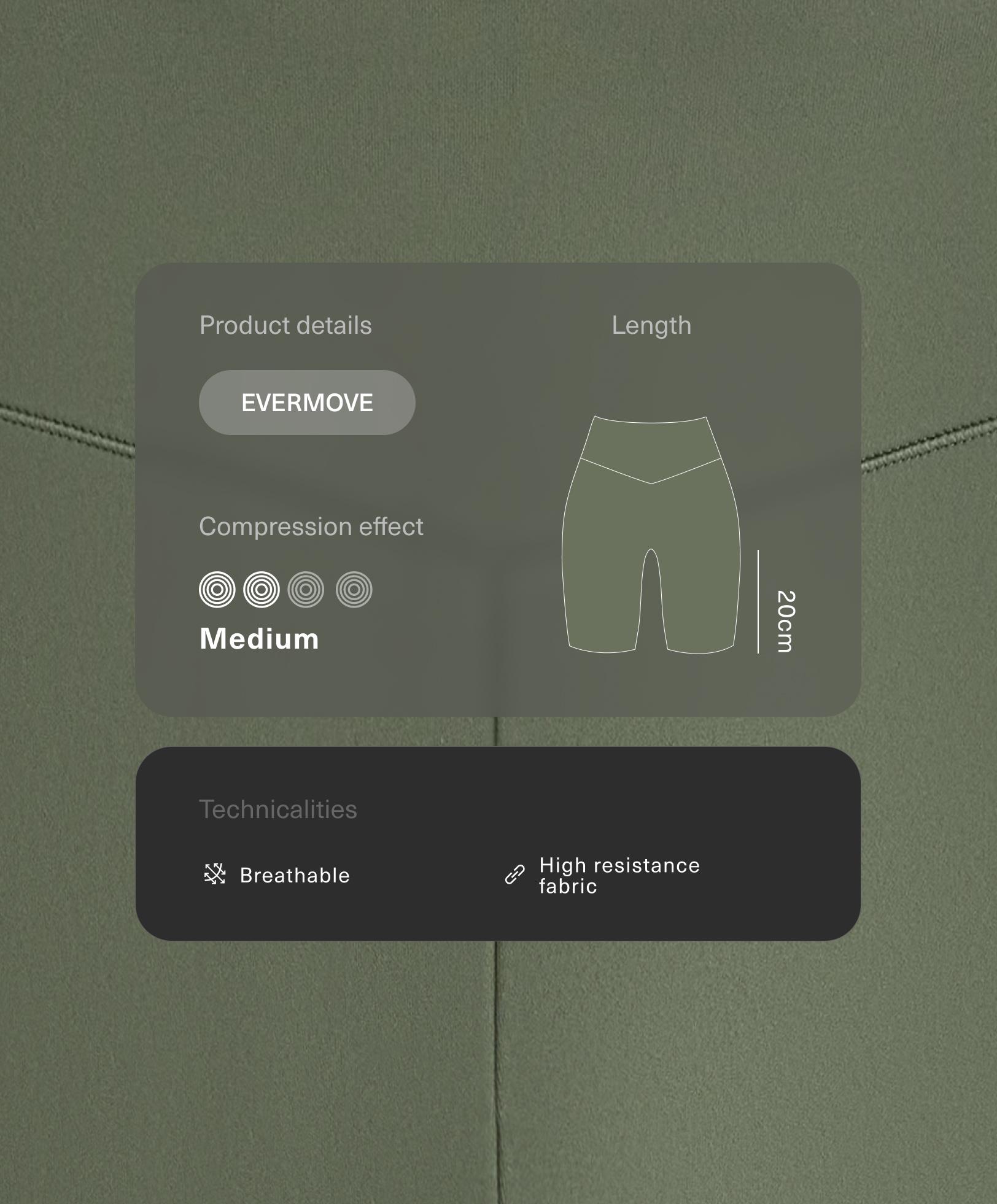 Evermove high-rise 20cm cycle leggings Evermove high-rise 20cm cycle leggings