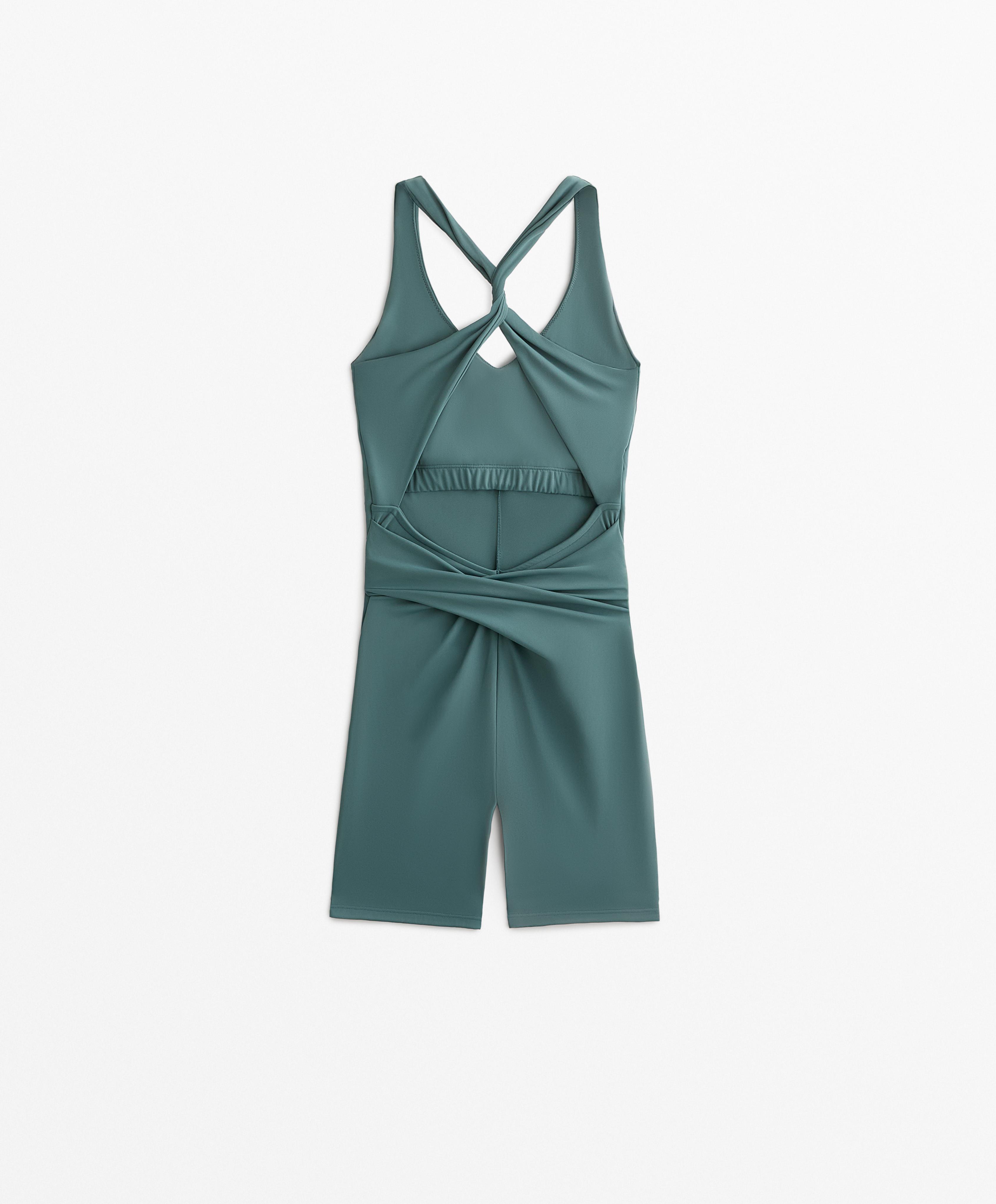 Light Touch draped short jumpsuit