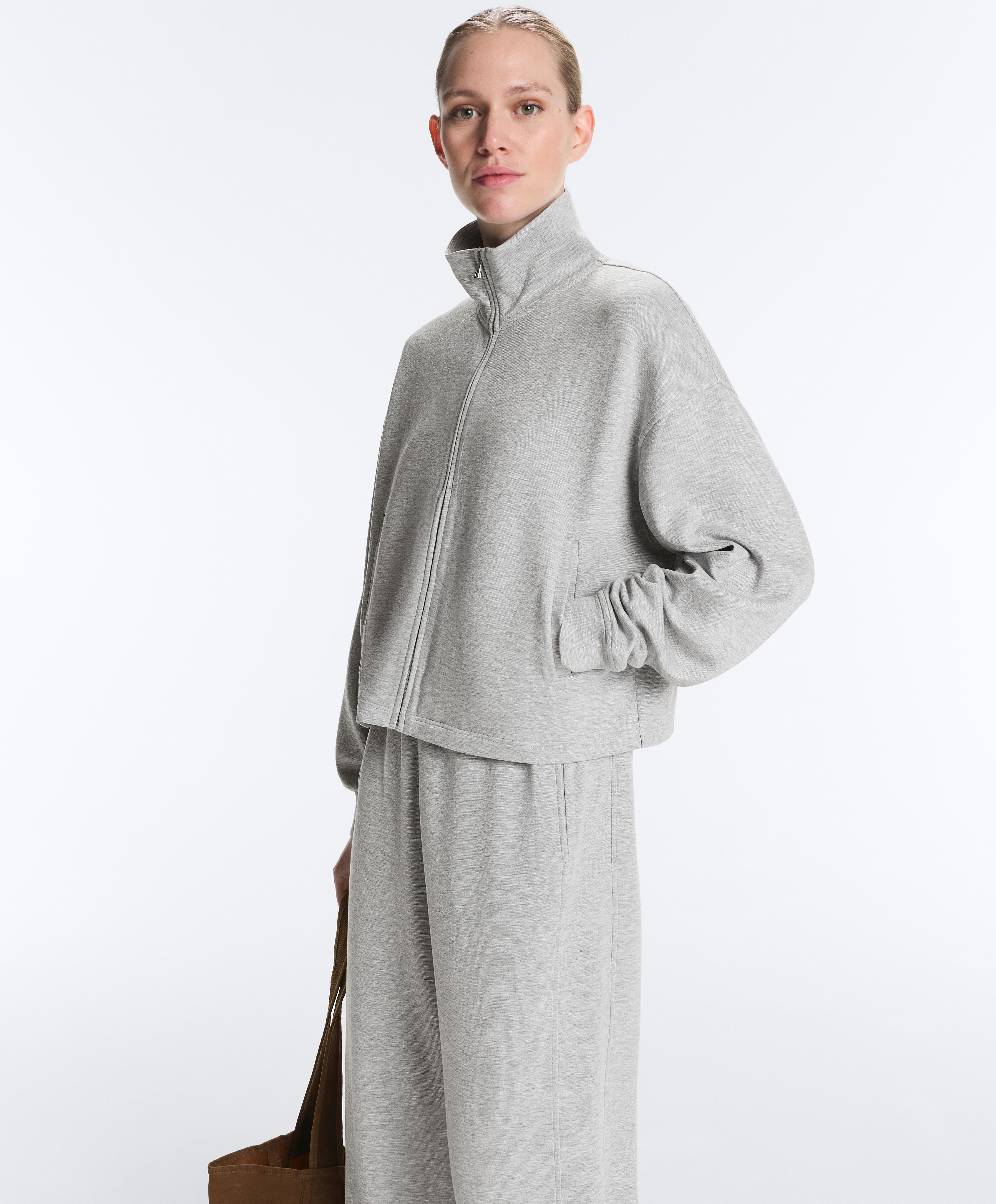 Chaqueta piqué melange