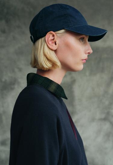 Washed-effect 100% cotton cap — NAVY BLUE 5