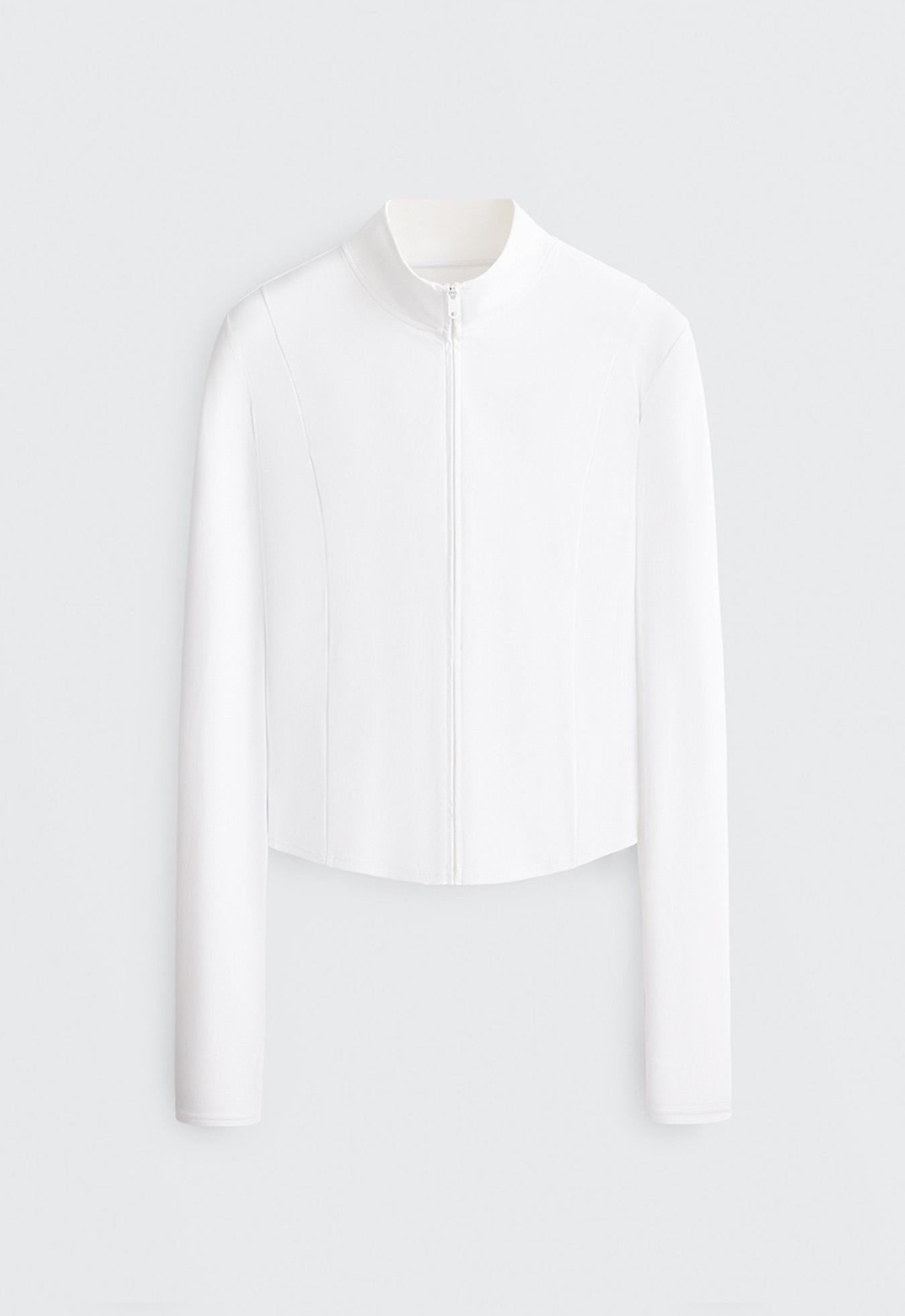 Short Light Touch technical jacket — WHITE 
