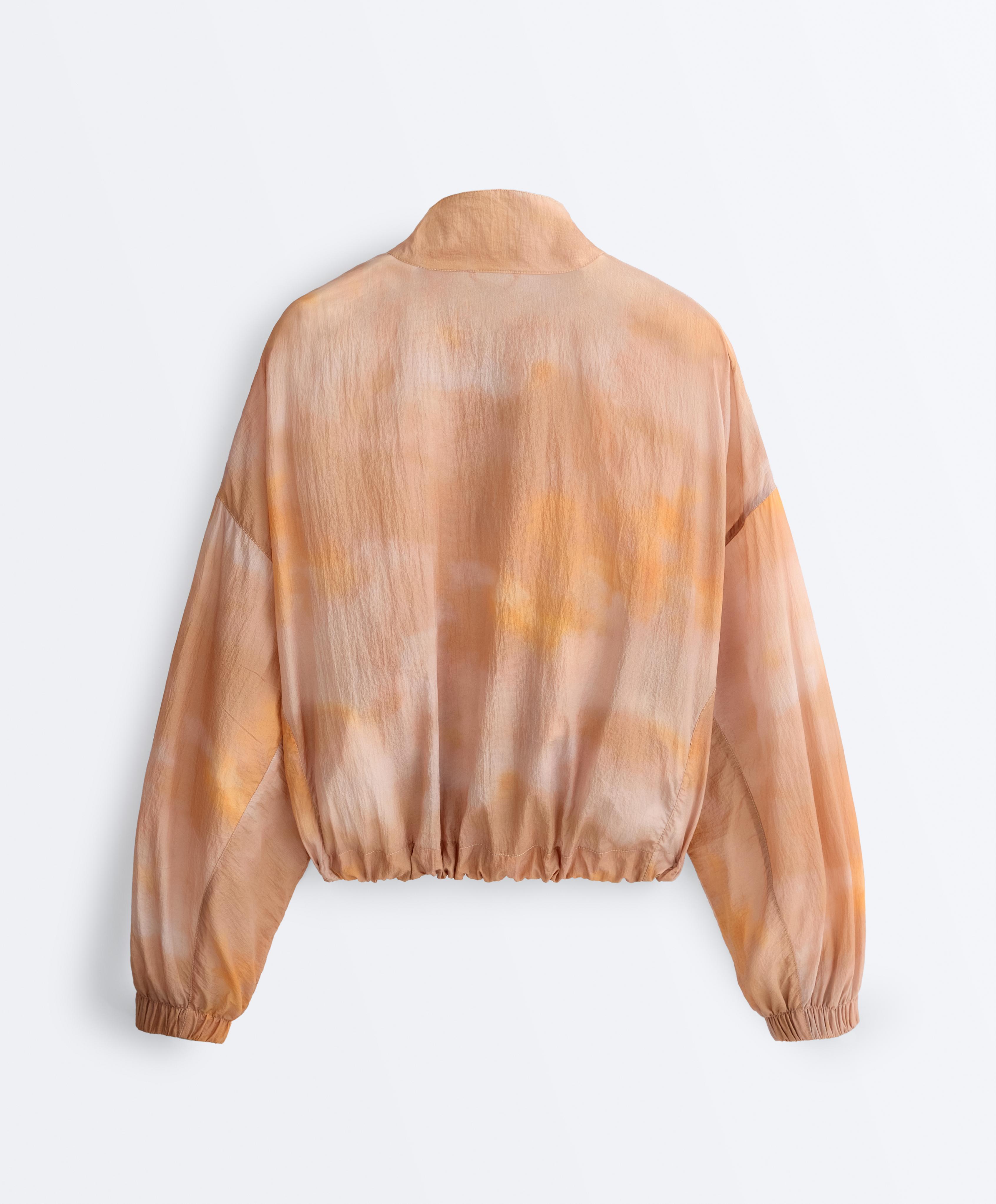 Tie-dye print track jacket — NUDE