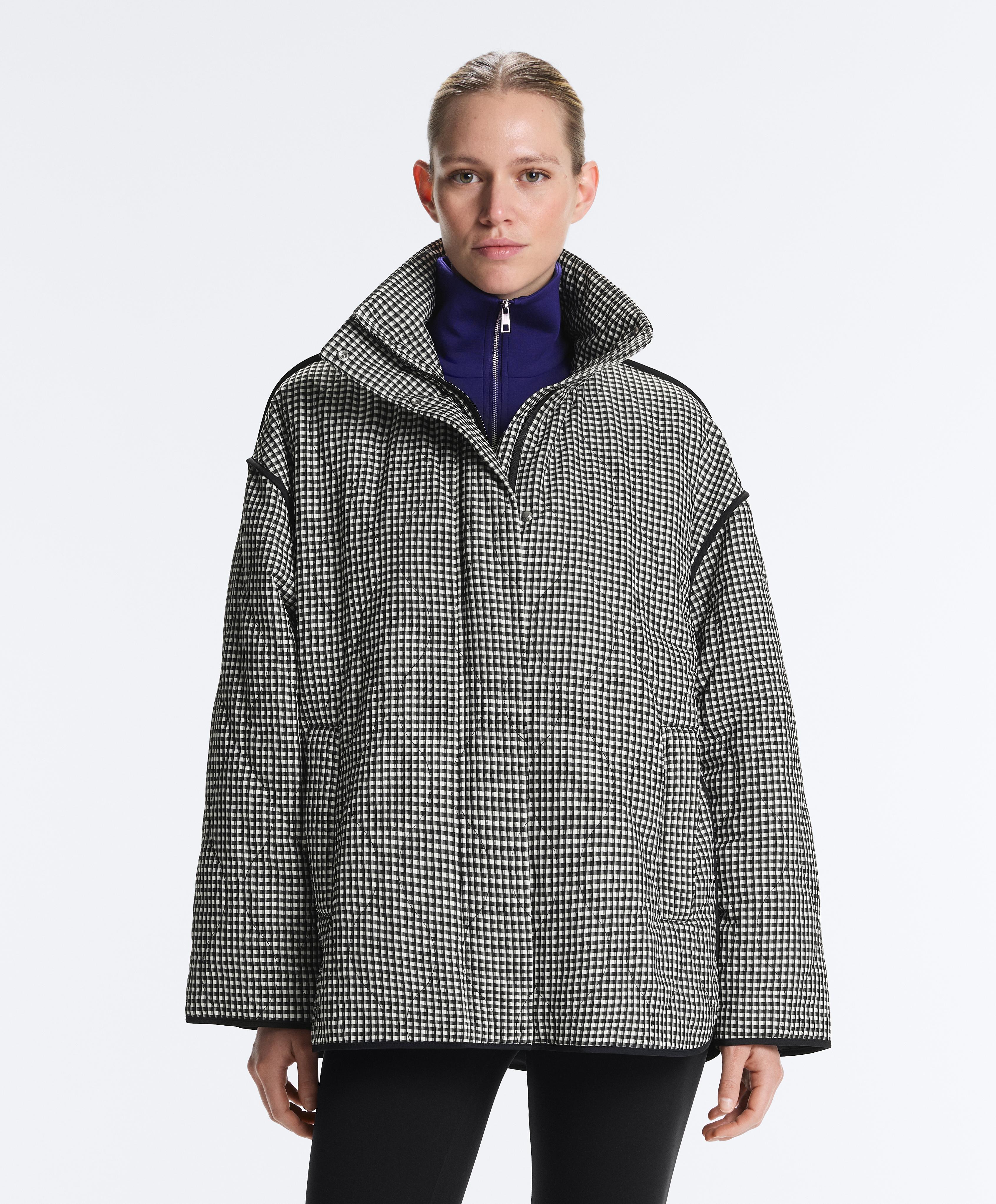 FELLEX® AEROGEL gingham padded jacket — BLACK