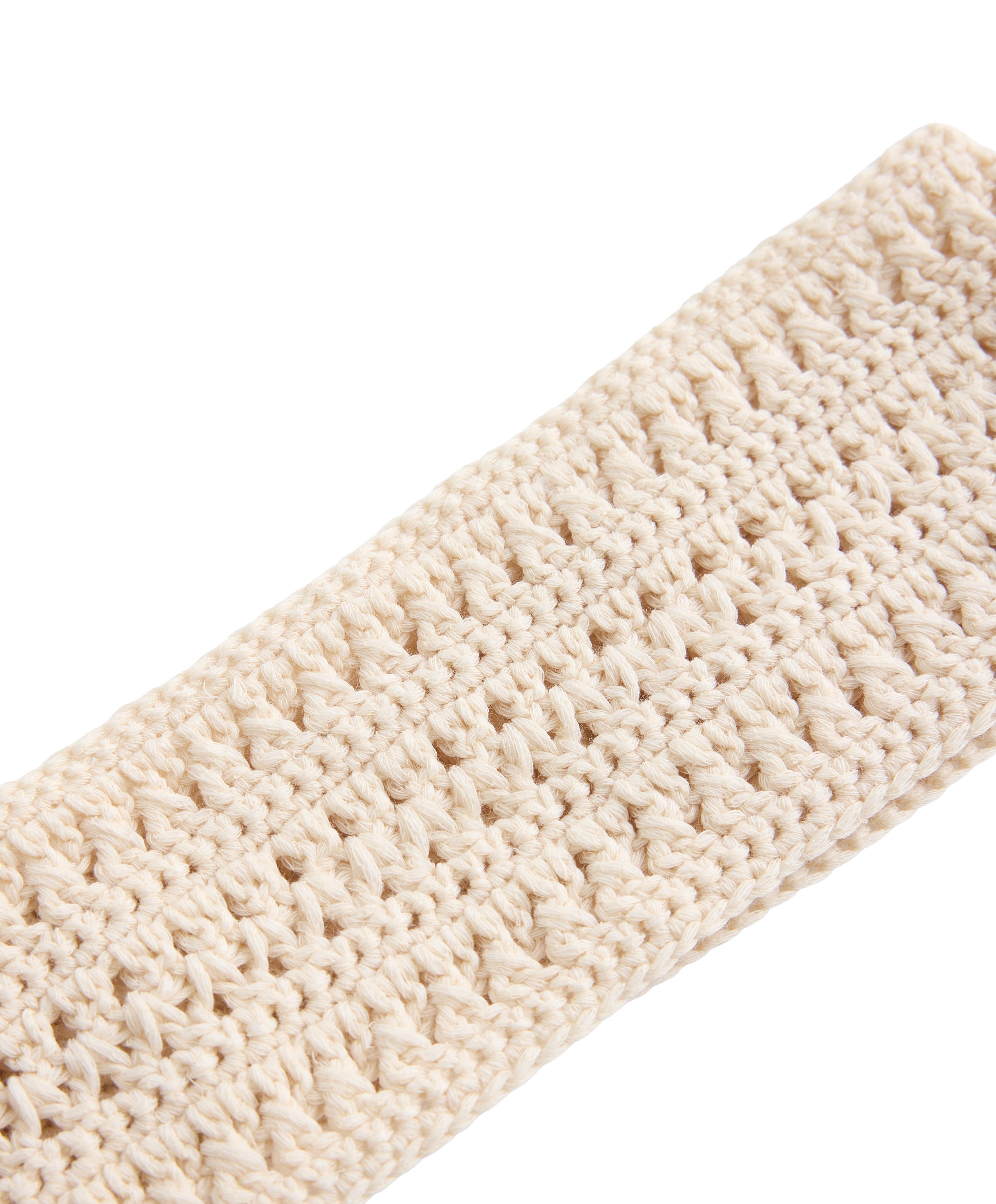 Crochet headband — ECRU