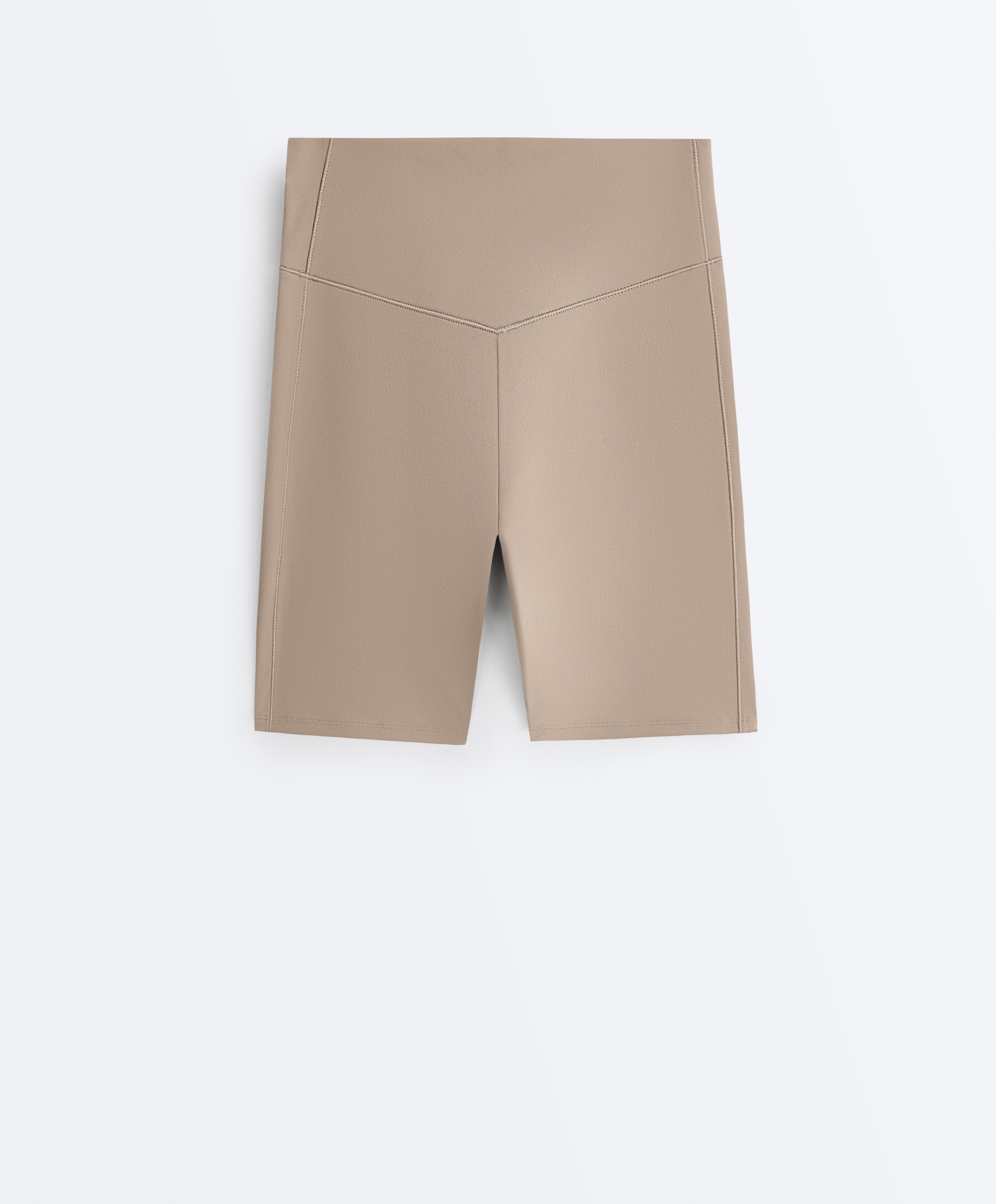 Evermove high-rise 20cm cycle leggings — PINK-BEIGE