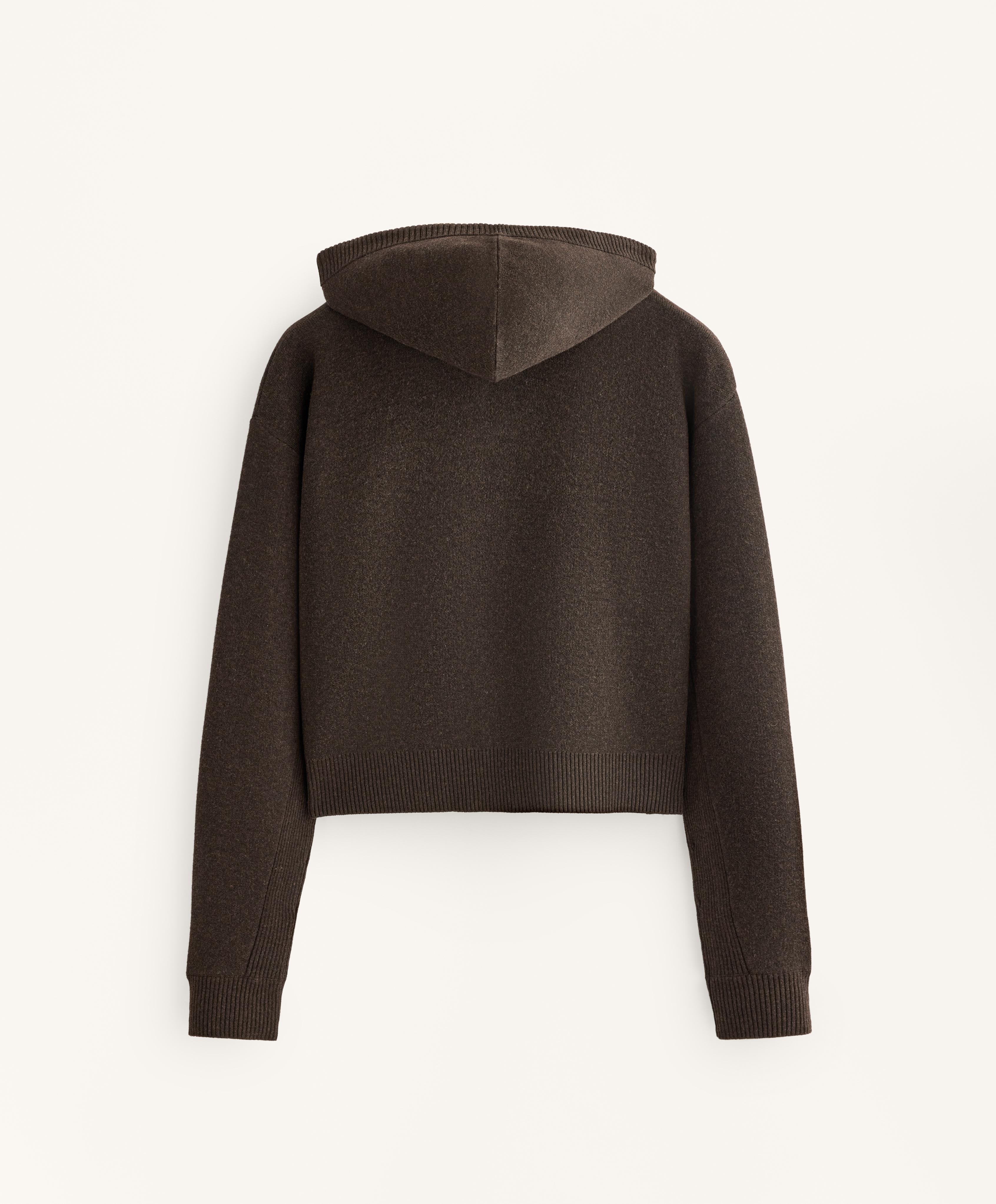 Hooded knit jacket Hooded knit jacket