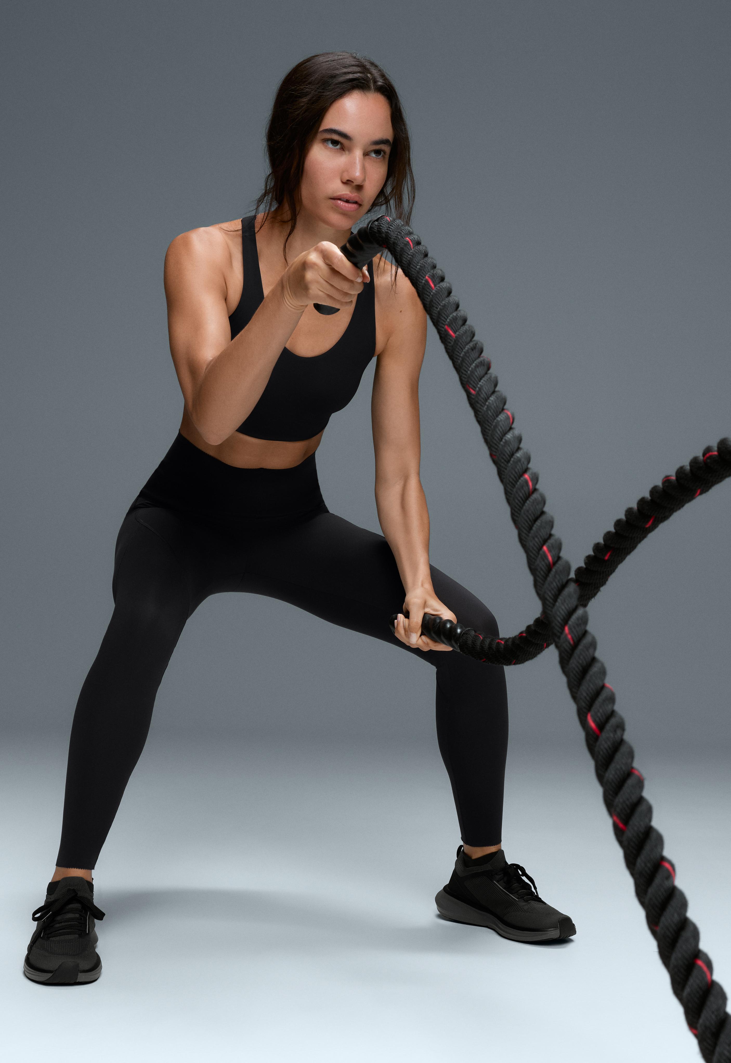 Firm support Compressive racerback sports bra
