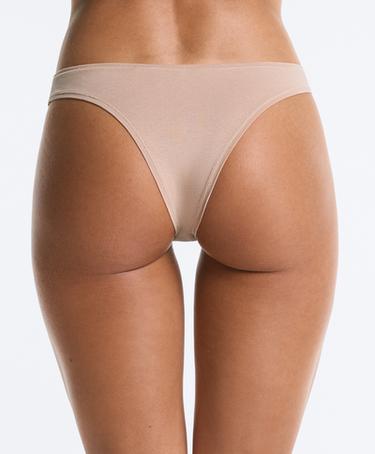 5 cotton blend Brazilian briefs — TAUPE                    3
