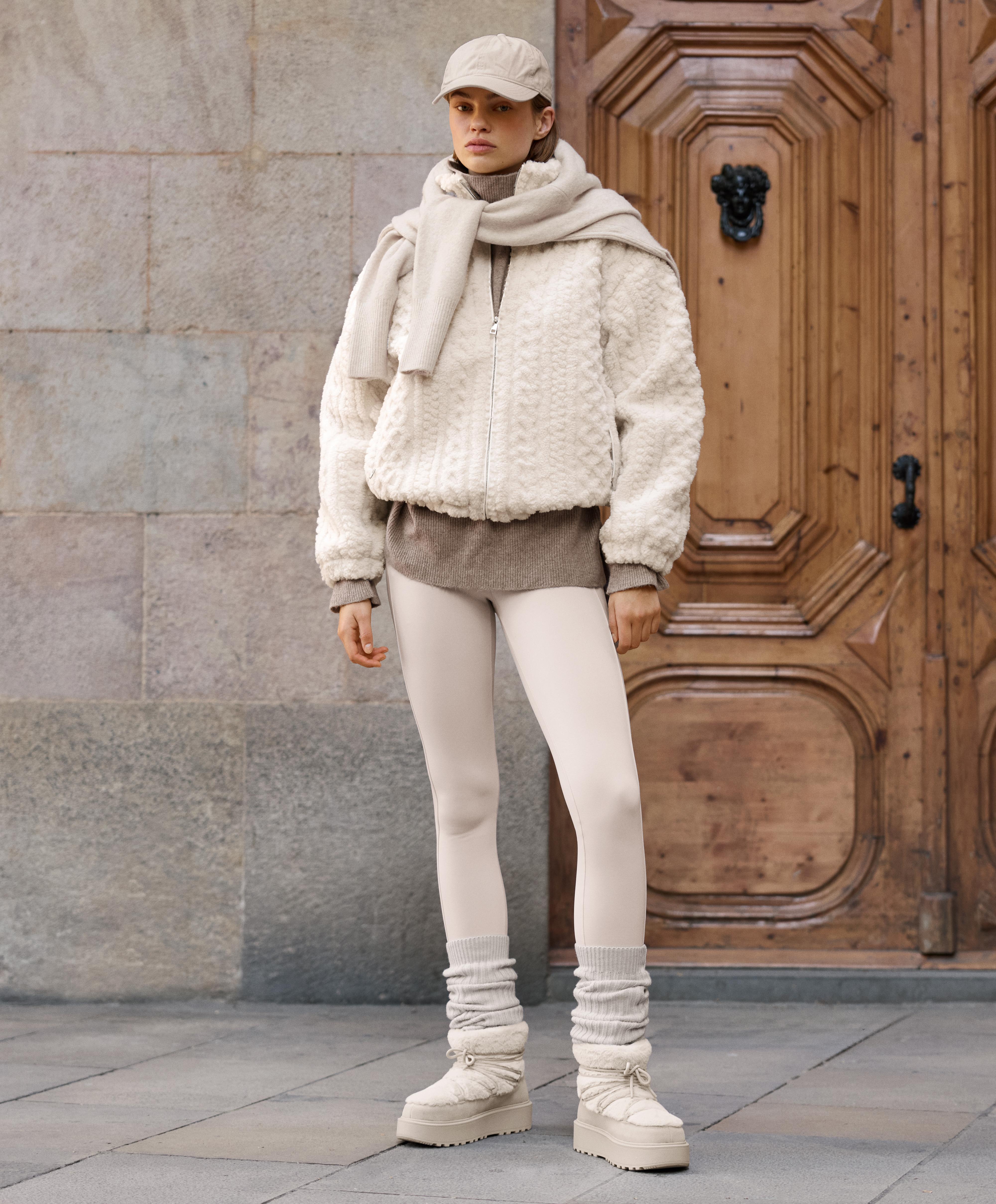 Leggings alla caviglia a vita alta super extra caldi senza cuciture 70 cm