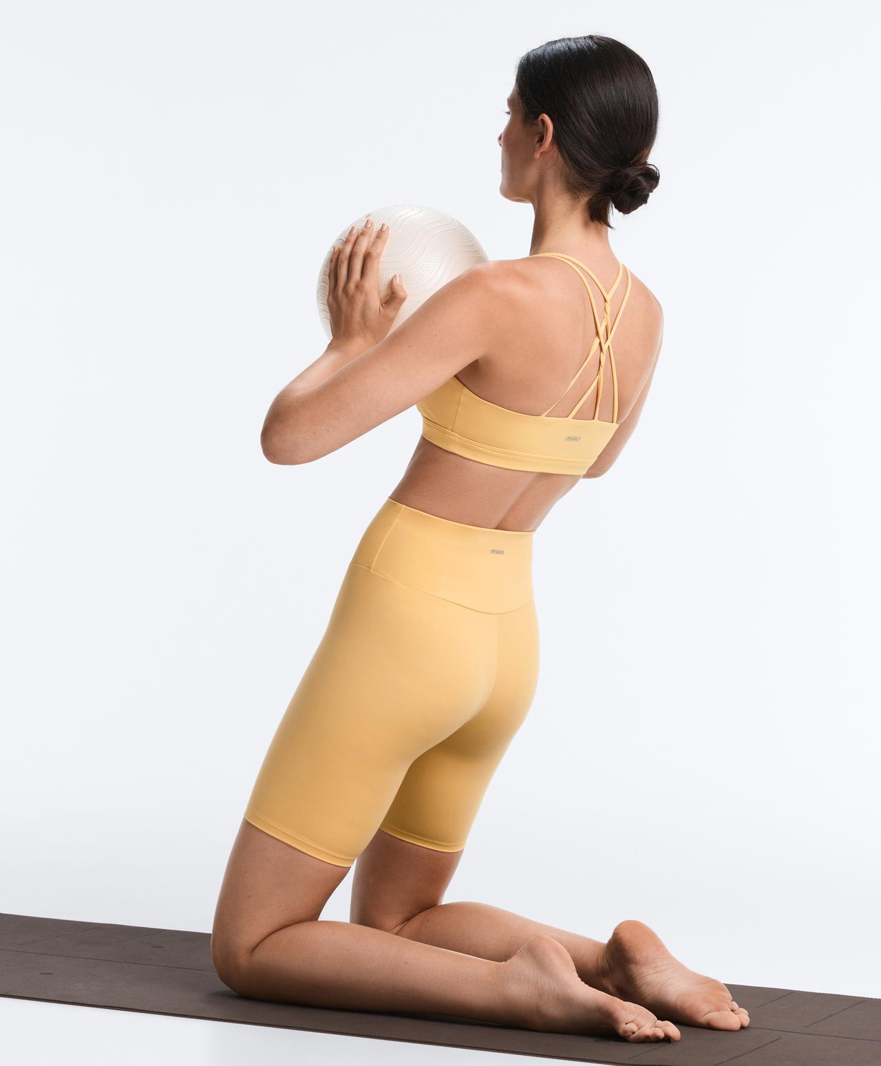 Leggings biker high rise comfortlux 20 cm — BURNT YELLOW
