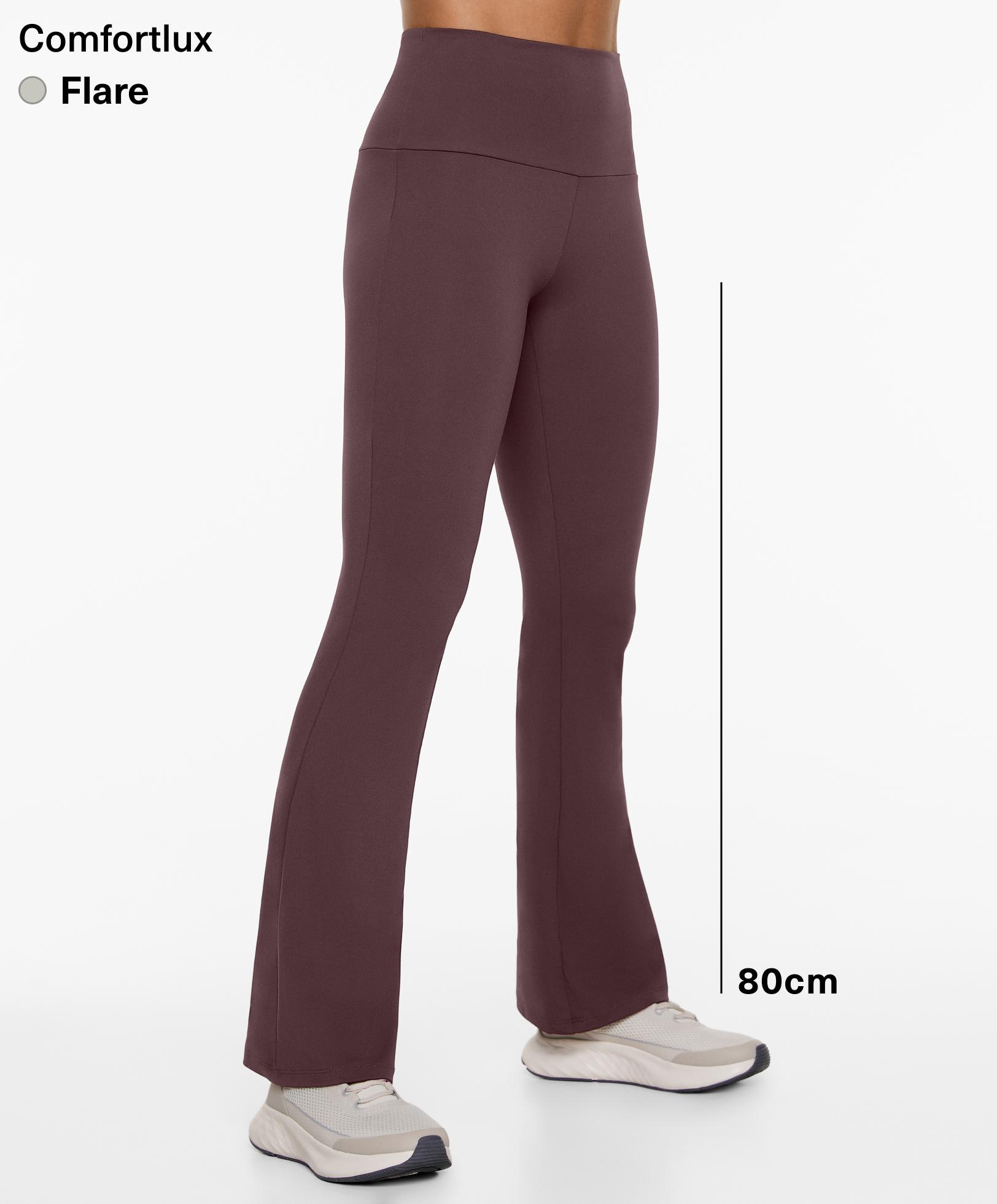 High-rise comfortlux flare trousers