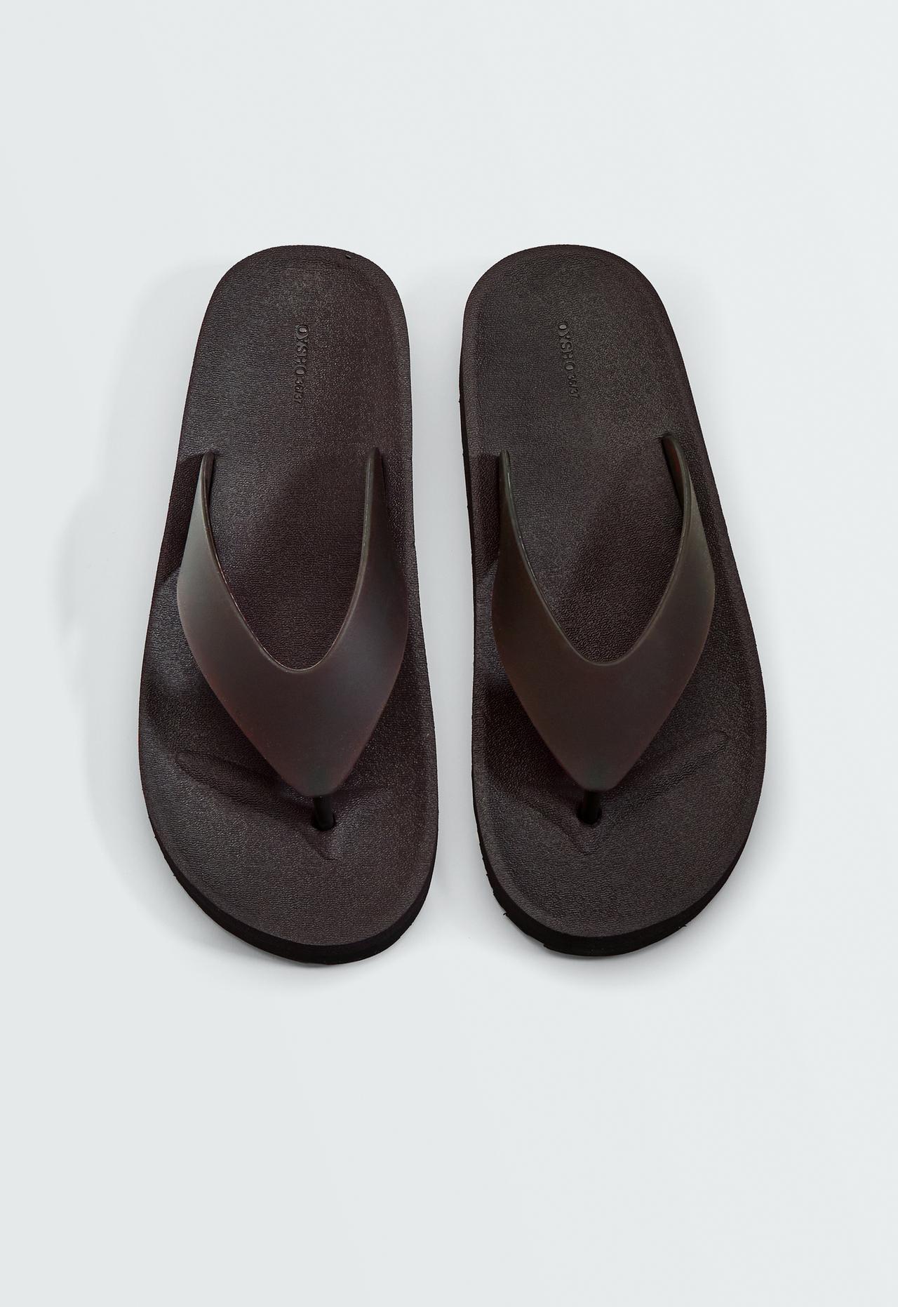 Platform beachwear sandals — BROWN