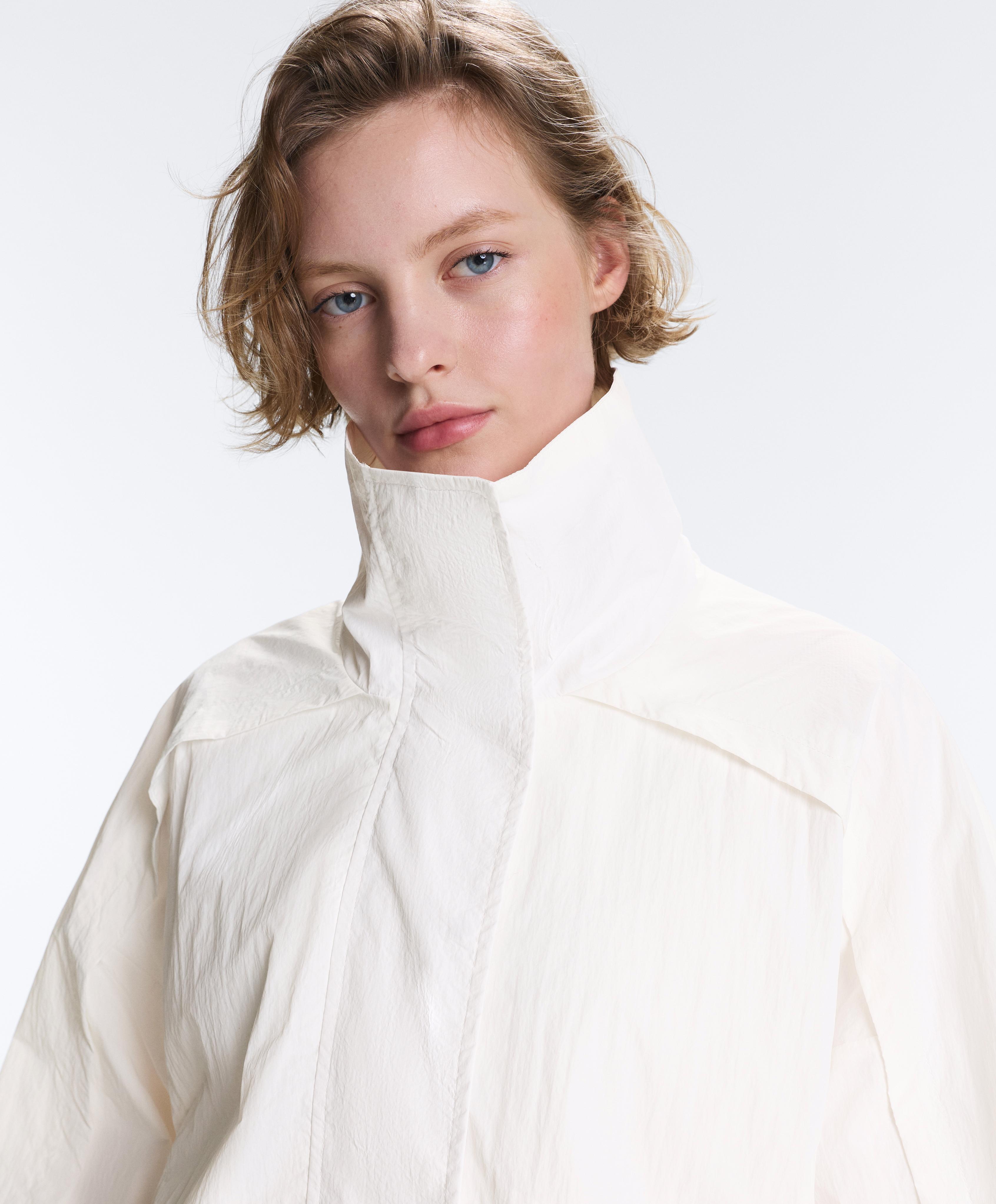 Water-repellent high-neck Track jacket