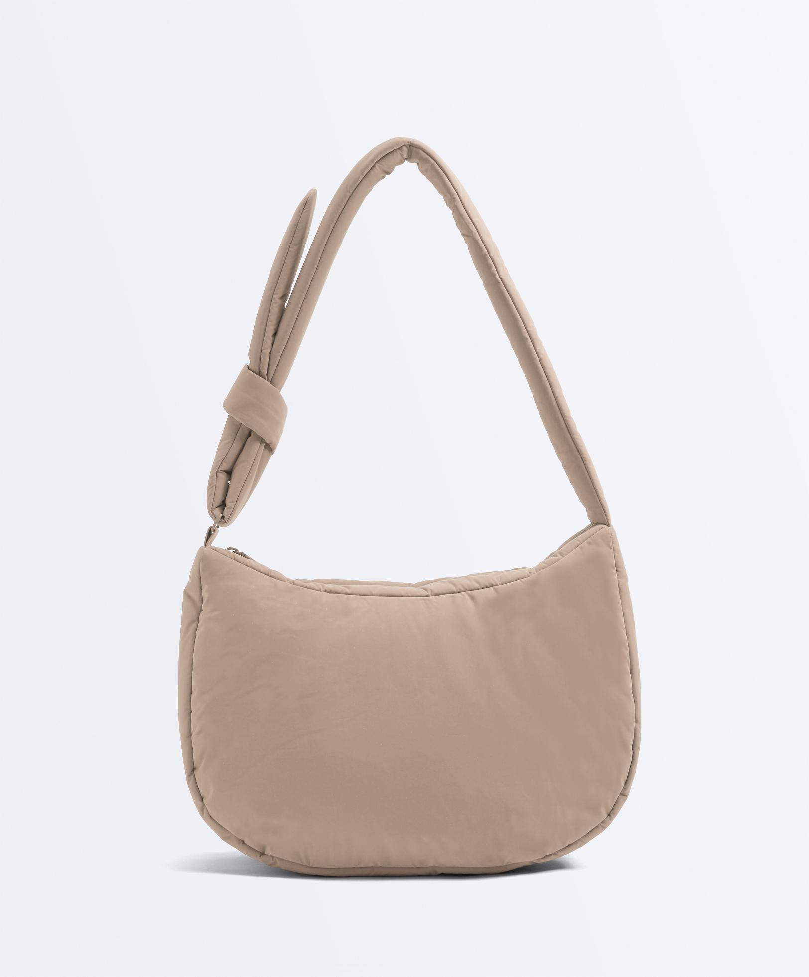 Knotted crossbody bag — MINK