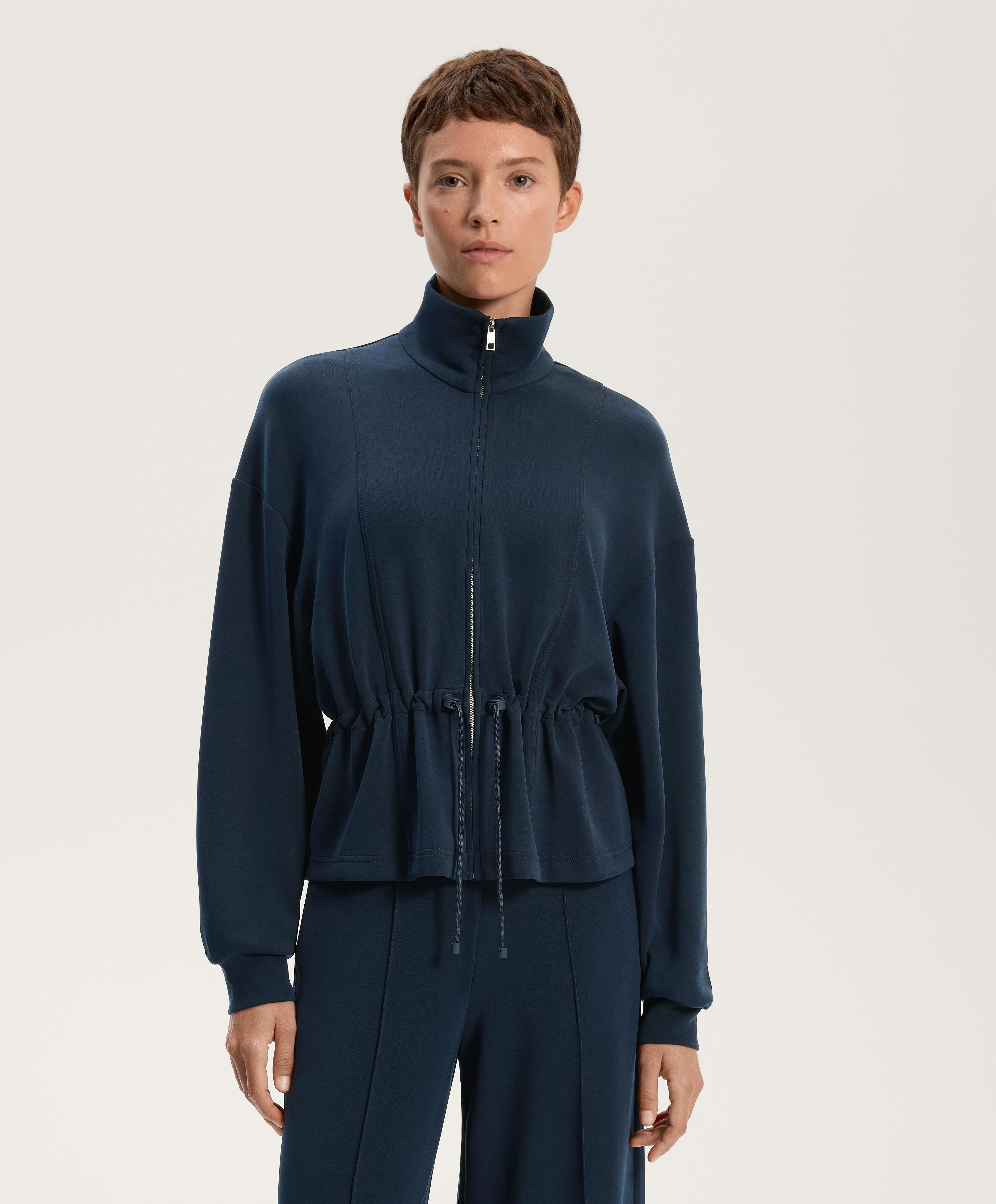Jas met verstelbare taille en zacht aanvoelend modal Jas met verstelbare taille en zacht aanvoelend modal