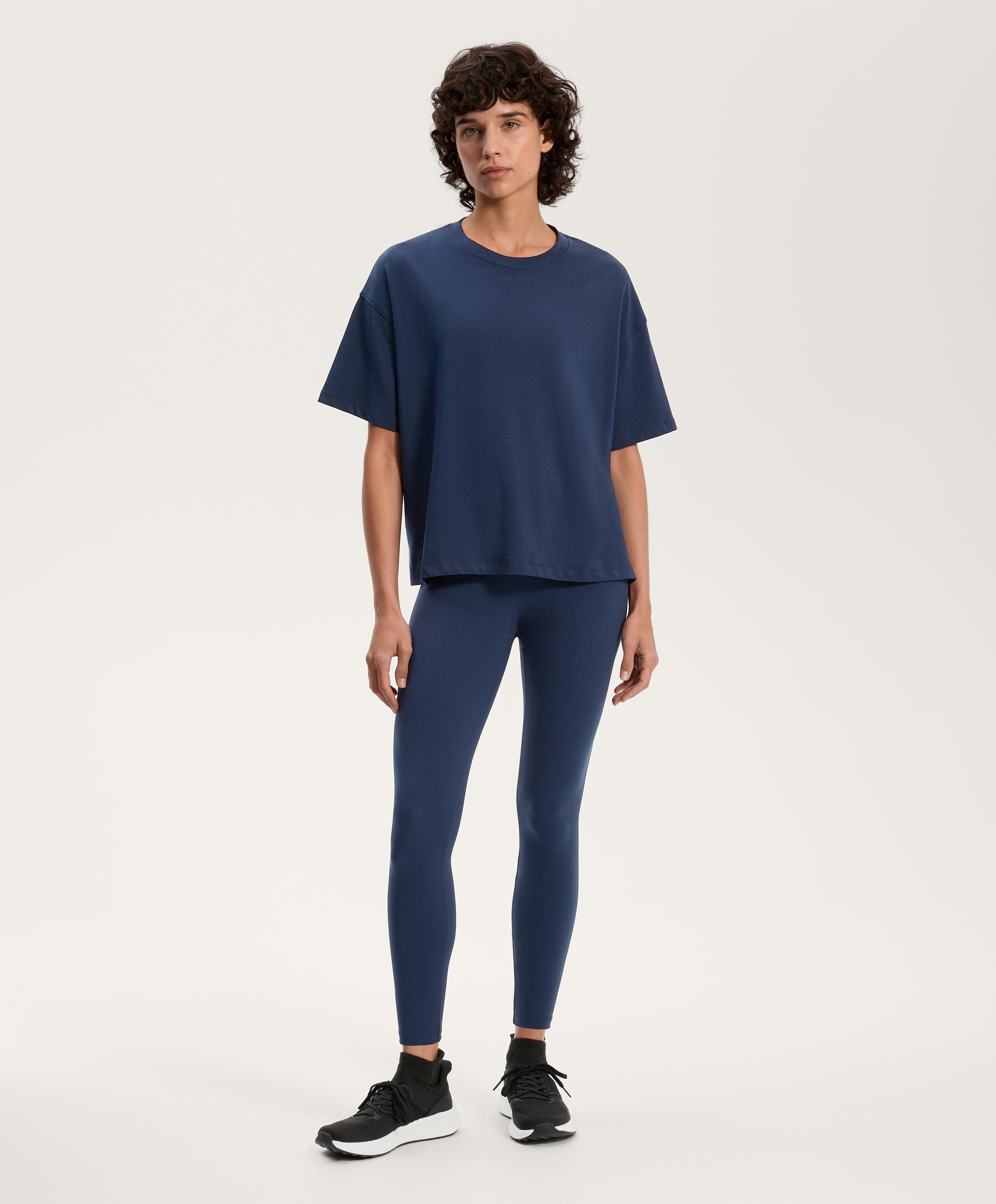 Футболка квадратного кроя из смесового хлопка с короткими рукавами - Распродажа Футболка квадратного кроя из смесового хлопка с короткими рукавами - Распродажа