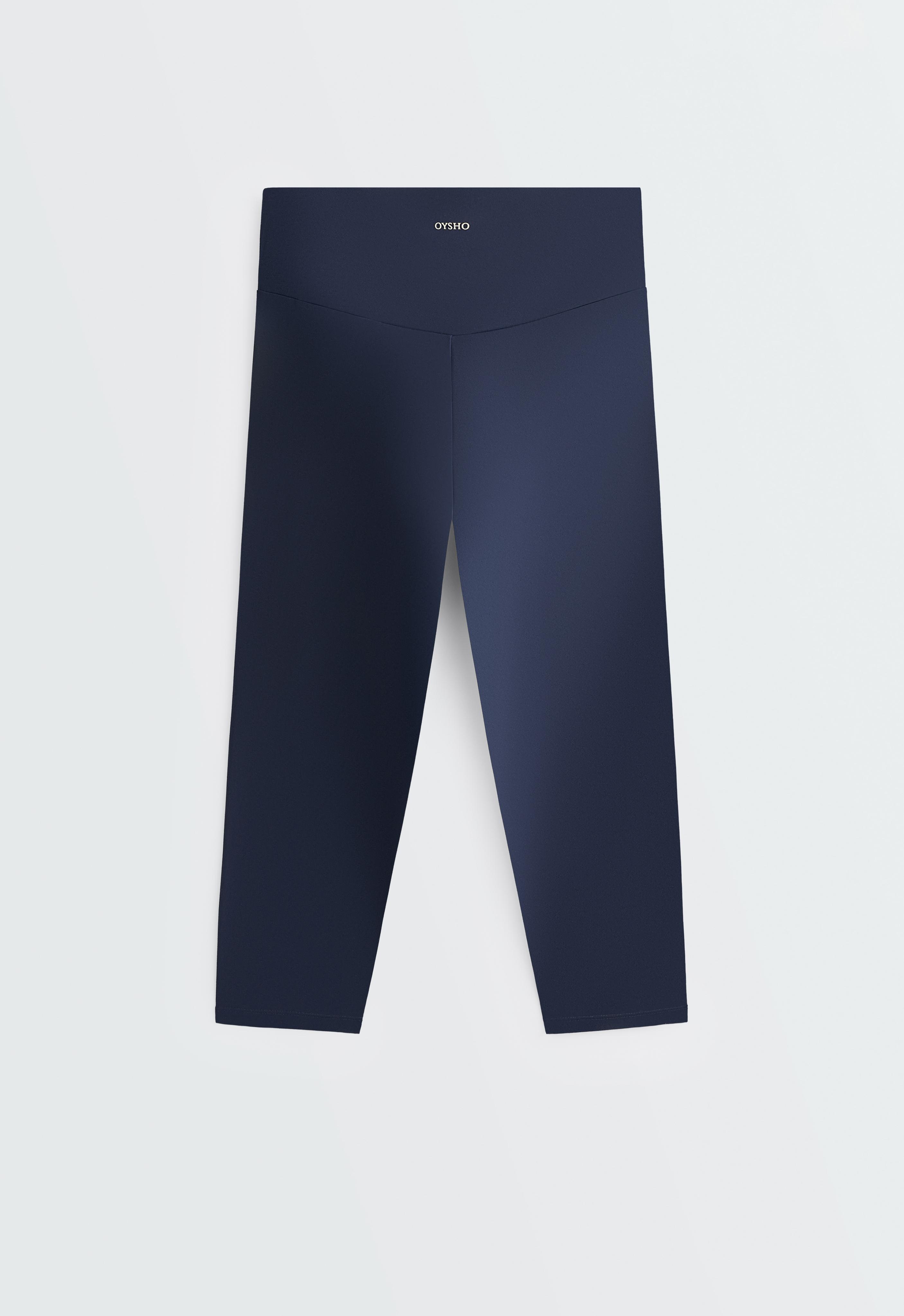 Comfortlux high-rise 40cm knee-length leggings — NAVY BLUE