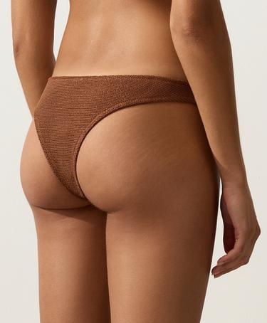 U-cut crinkle Brazilian bikini briefs — TOFFEE 3
