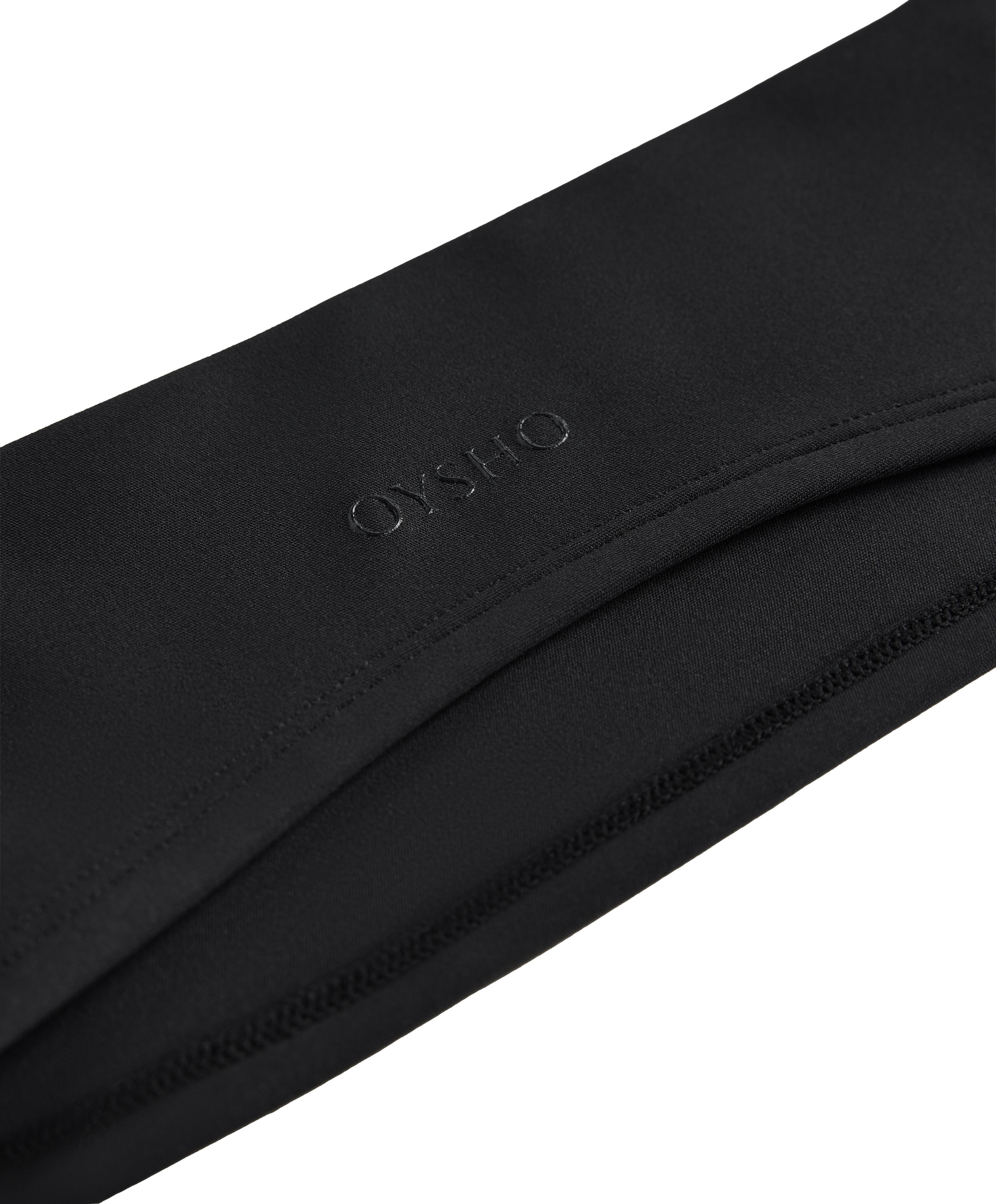 9 cm sports headband — BLACK