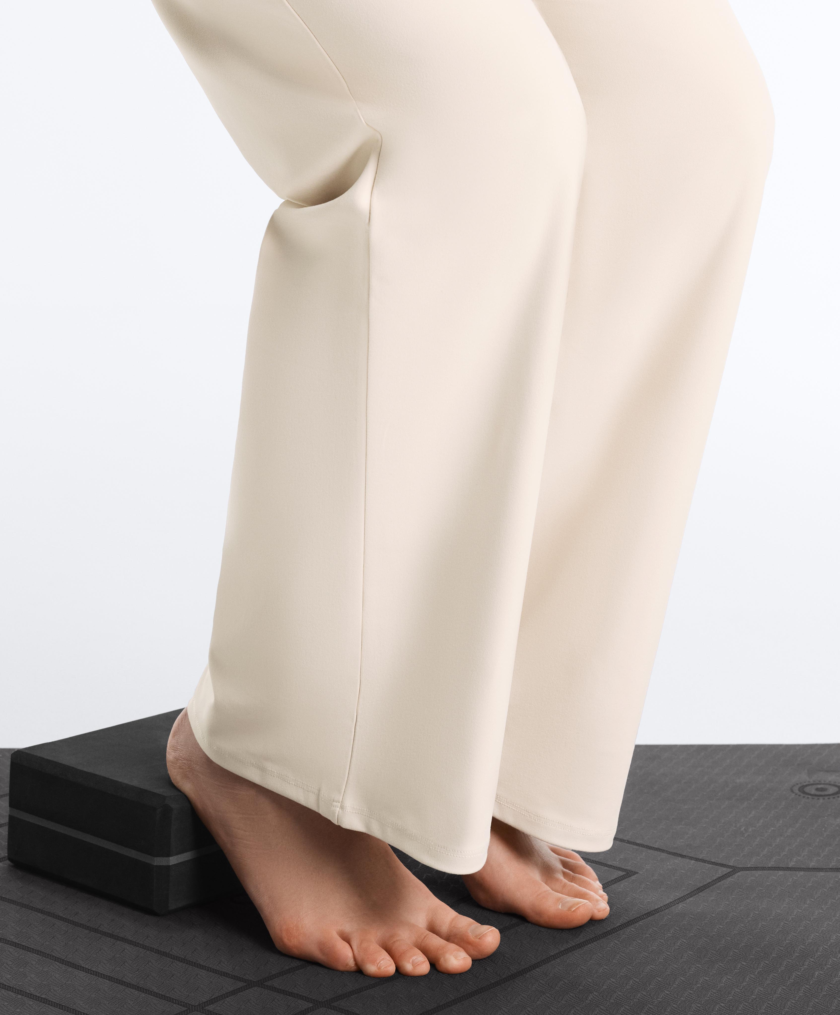 Comfortlux maternity straight-leg trousers — PALE BEIGE
