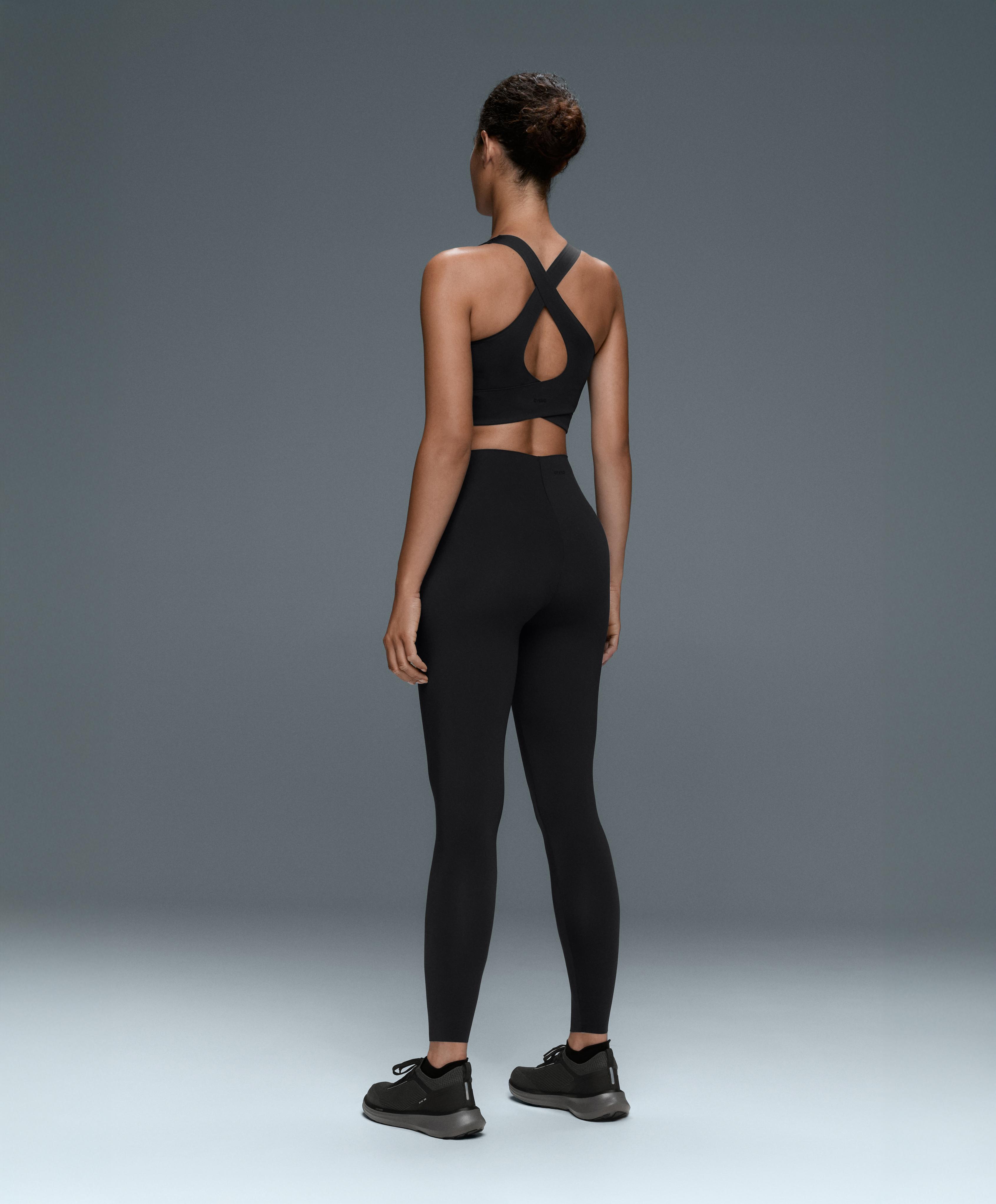 Light Touch crossover back tank top — BLACK