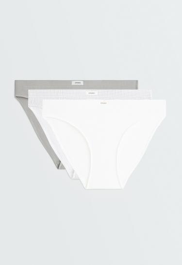 3 classic cotton briefs — PALE GREY 1
