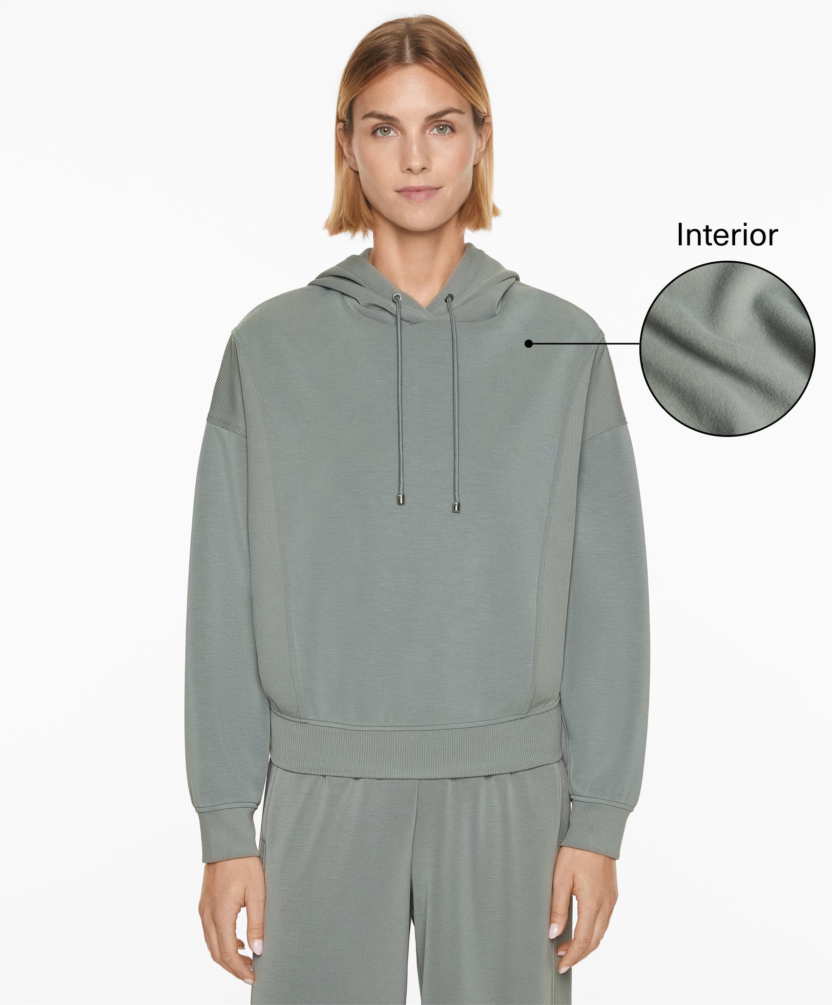 Kapuzensweatshirt mit Modal in Brushed-Qualität