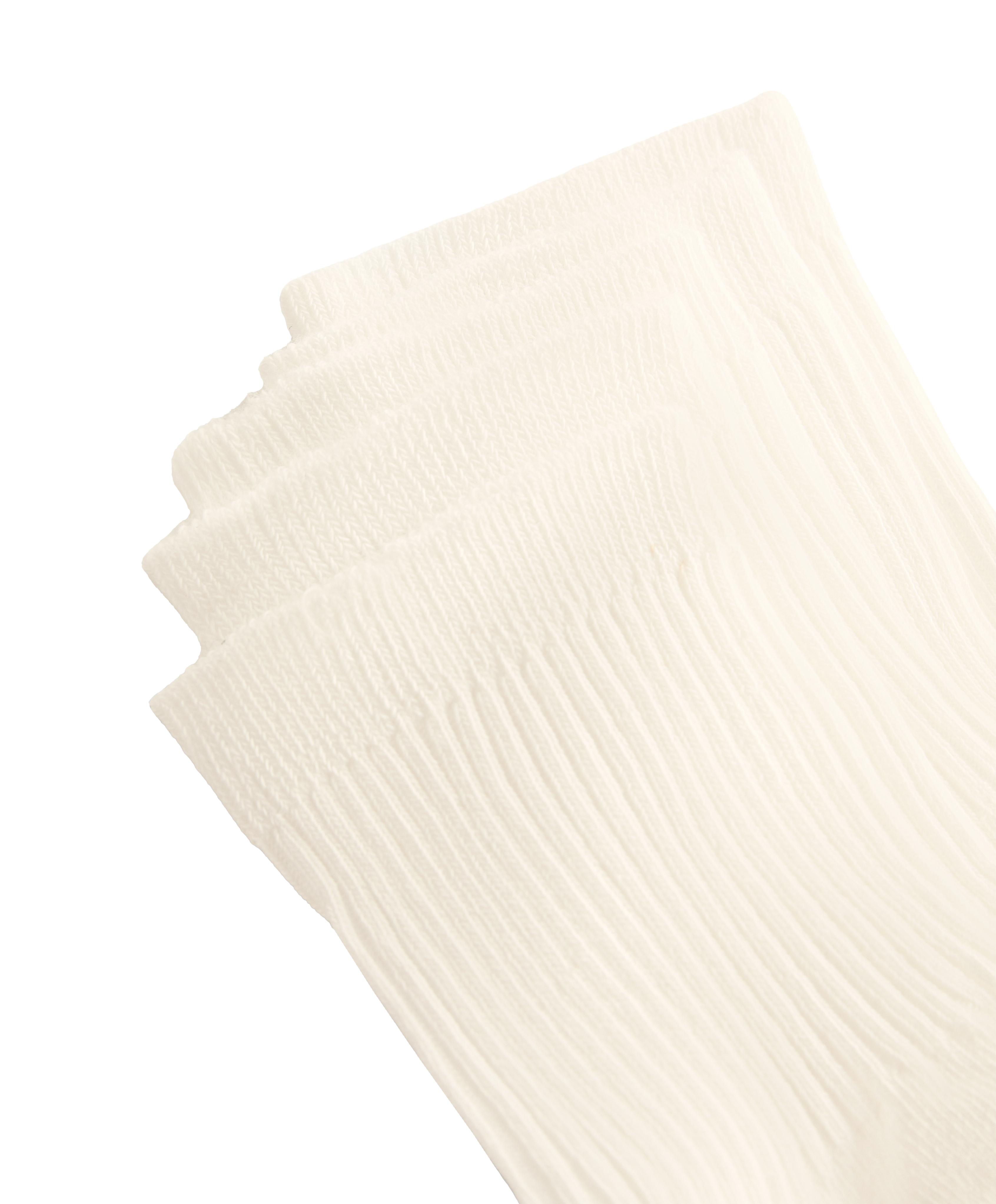 5 pairs of cotton blend quarter socks — PALE ECRU