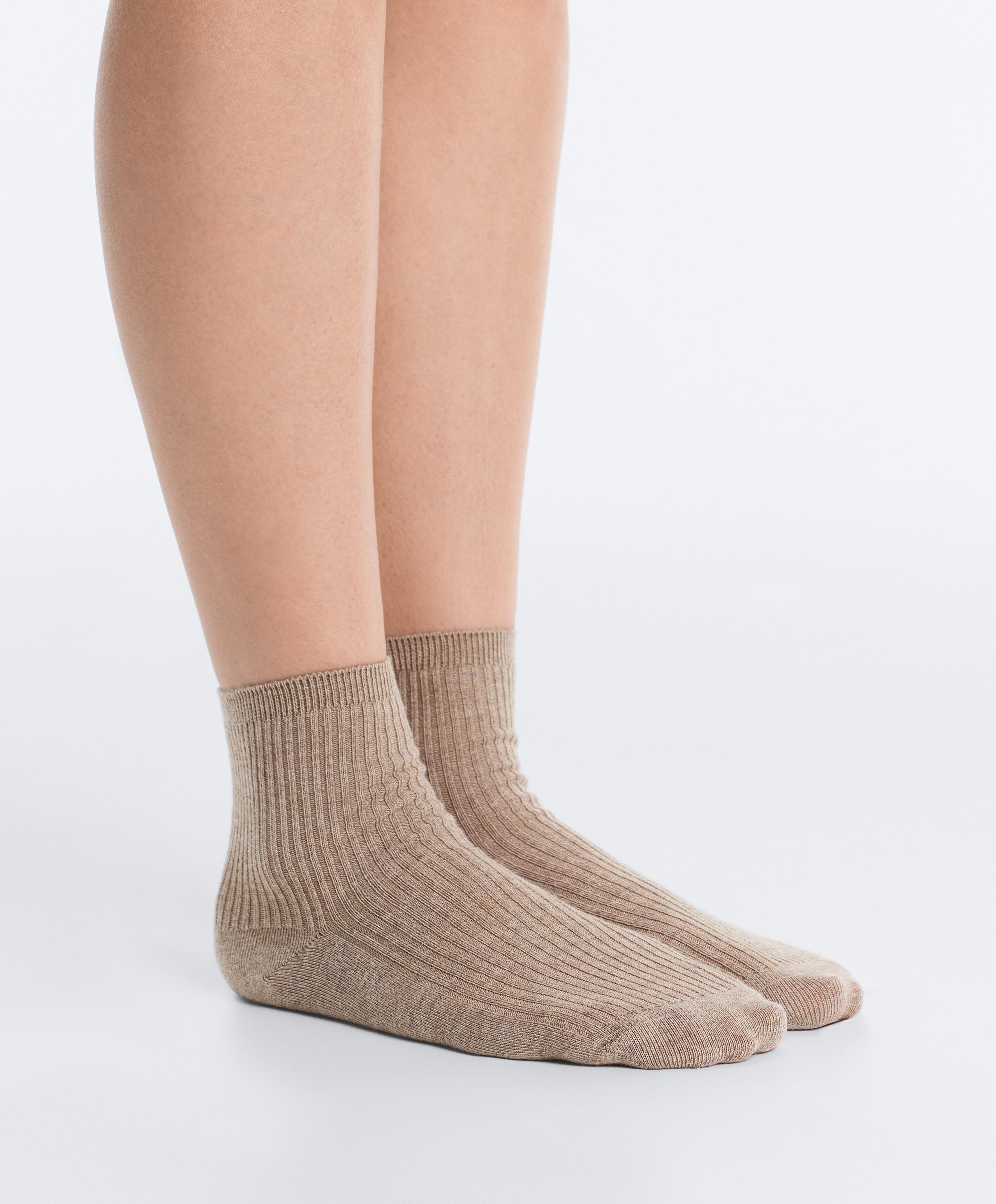 5 pairs of cotton blend quarter socks