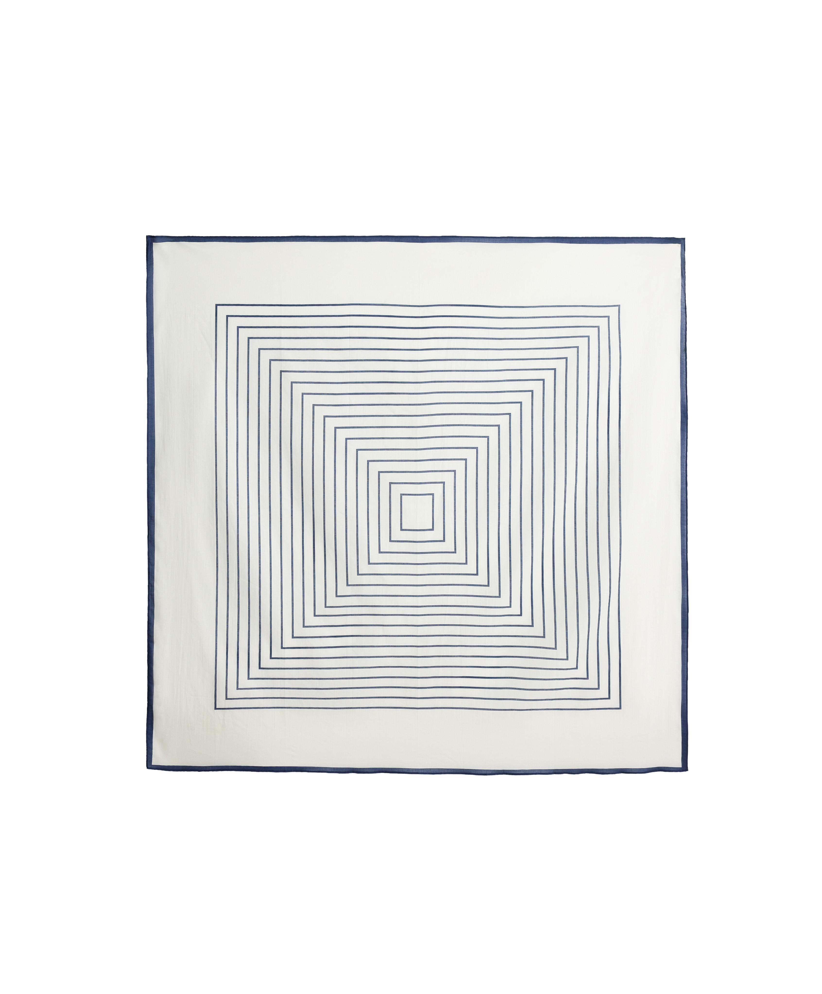 100% cotton stripe scarf — NAVY BLUE