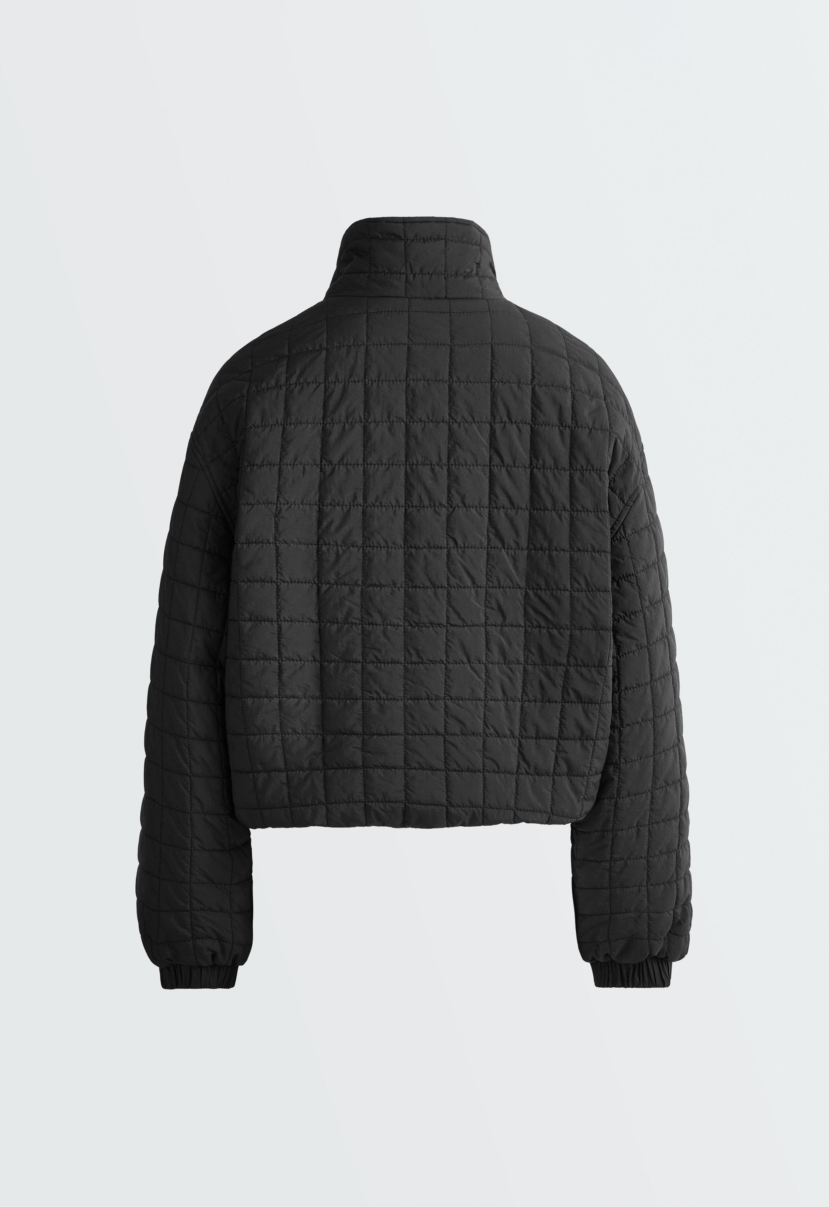 Short FELLEX® AEROGEL padded jacket — BLACK
