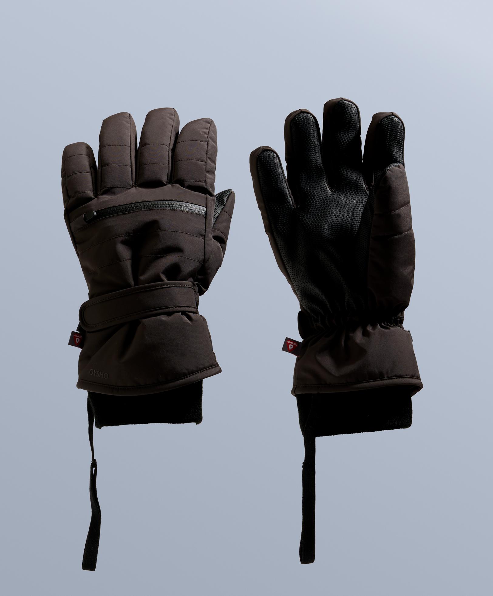 Technical SKI Primaloft® Gloves — BROWN