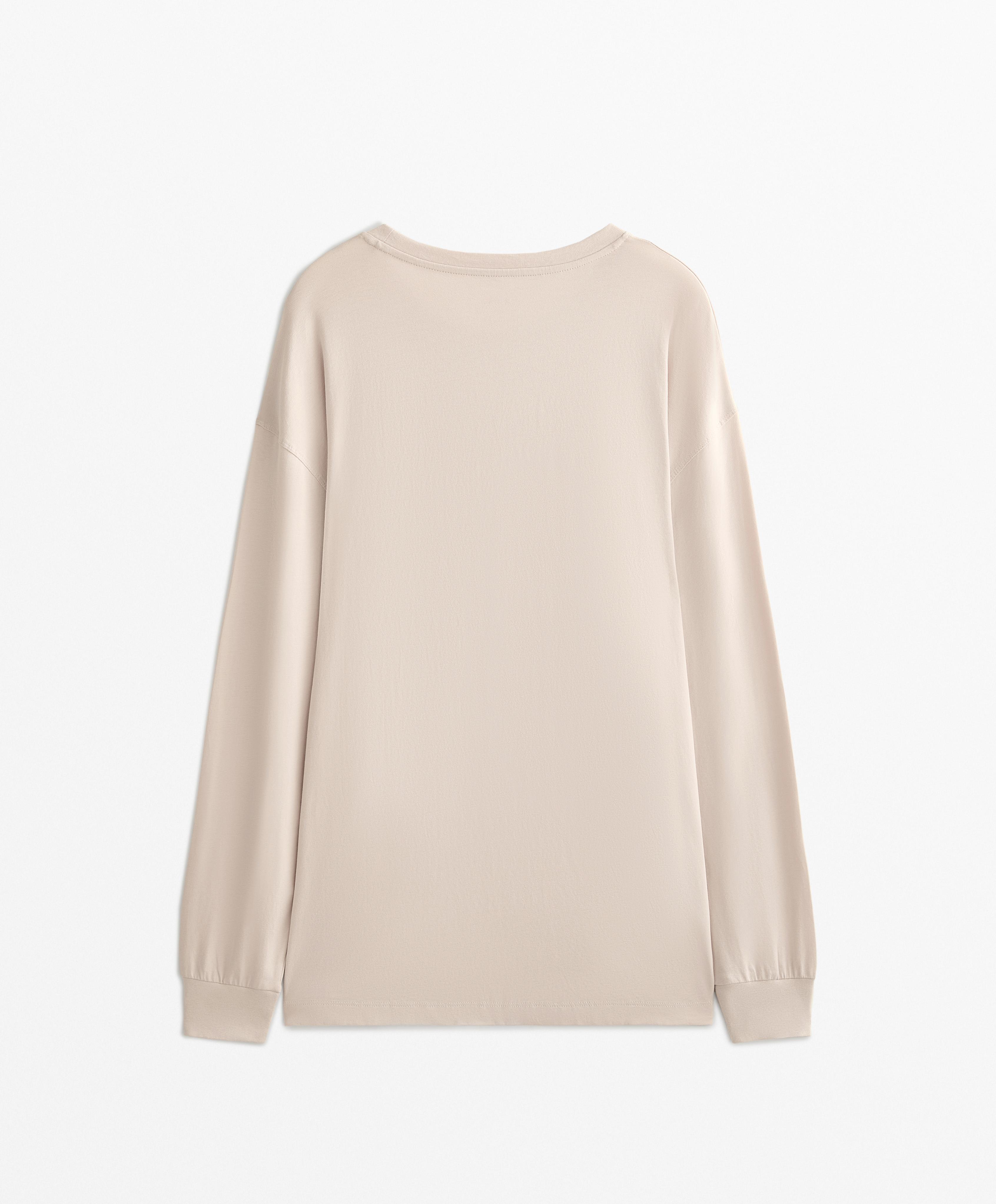 T-shirt long en mélange de coton - Soldes T-shirt long en mélange de coton - Soldes